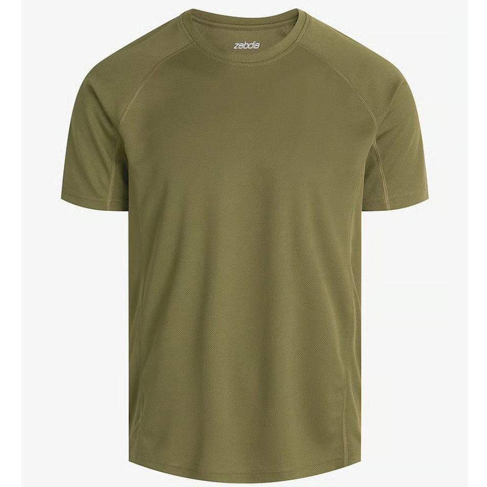 ZEBDIA Men Sports T-Shirt "S/S" Army