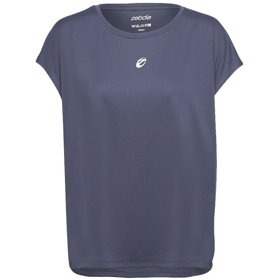 ZEBDIA Women Loose Fit T-Shirt Navy