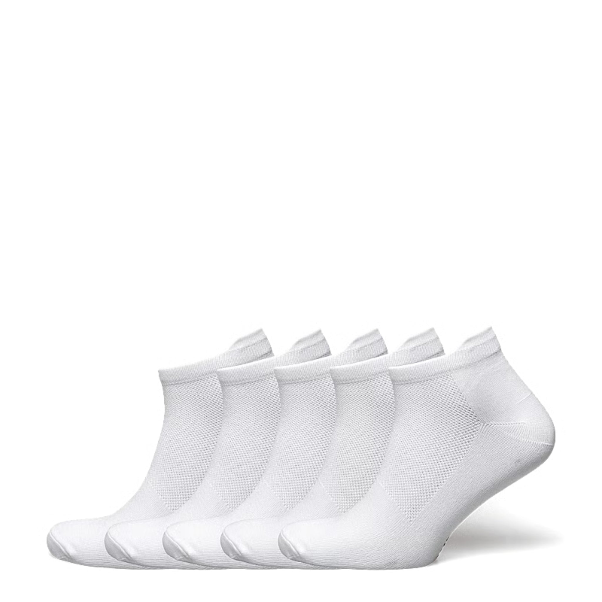 ZEBDIA Women Ancle Running Socks 5er Pack White