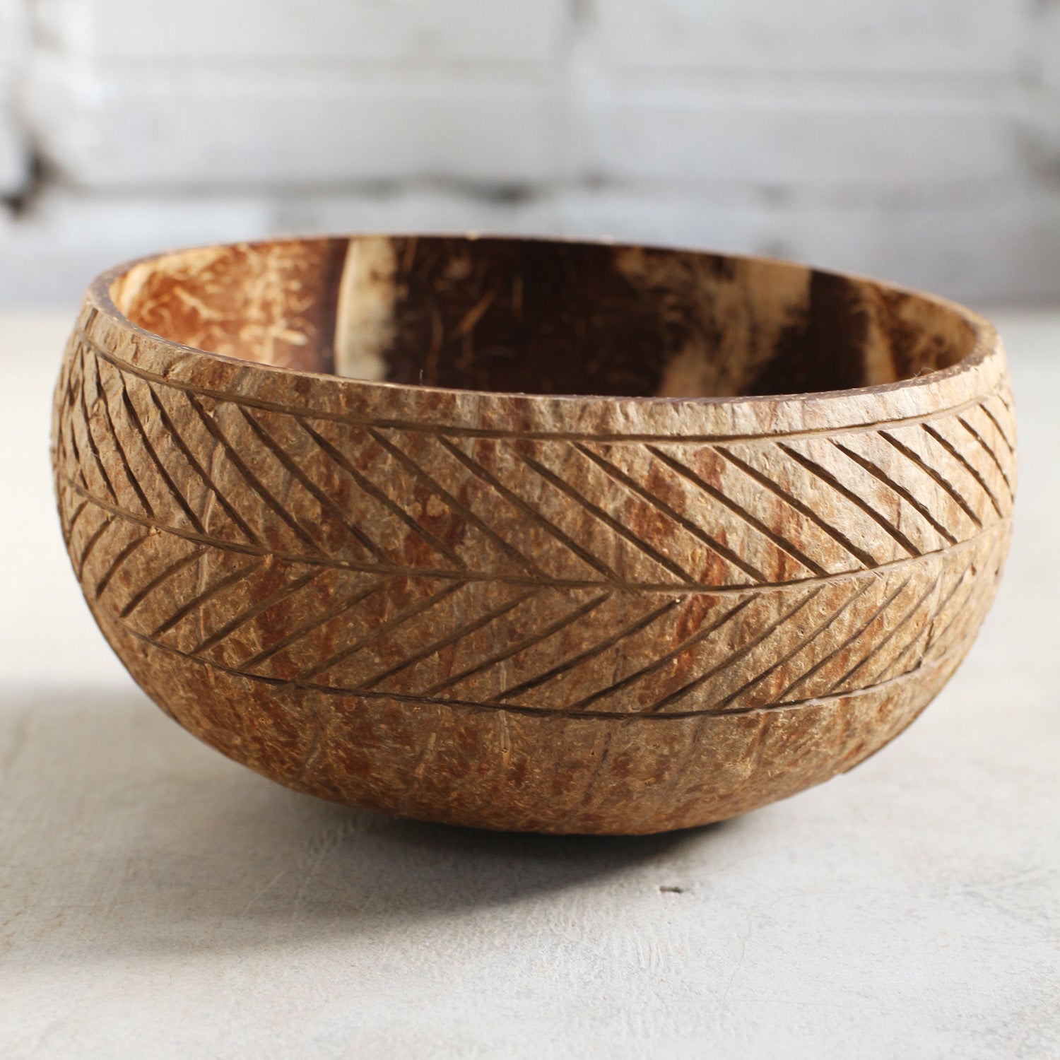 Balu Bowls "Jumbo Aztec" Coconut Bowl