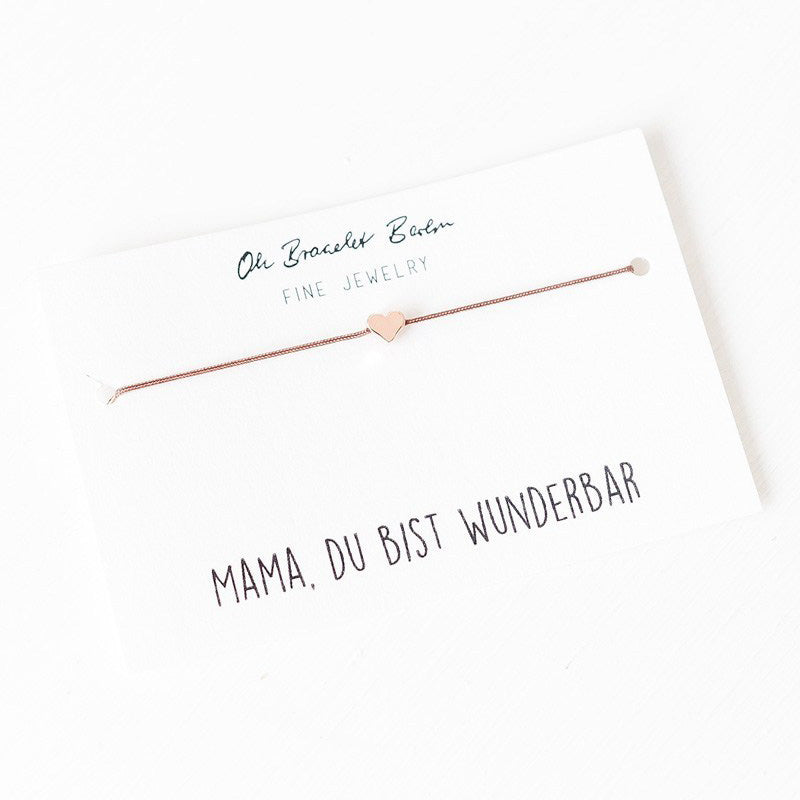 Oh Bracelet Berlin Nylonarmband "Mama, du bist wunderbar"