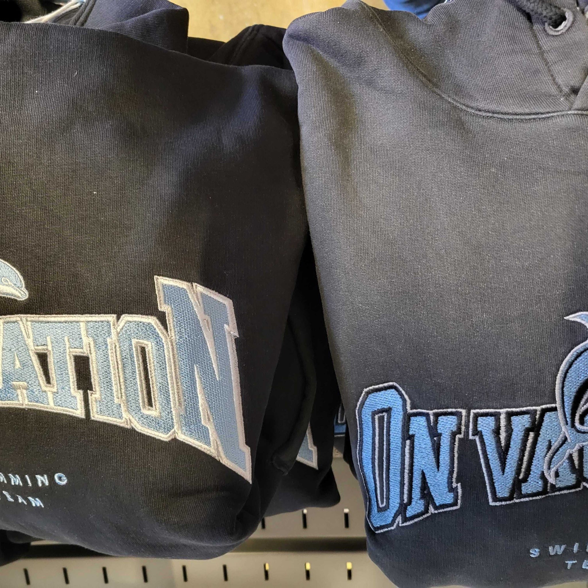On Vacation Unisex Hoodie "Dolphin League" - Washed Black