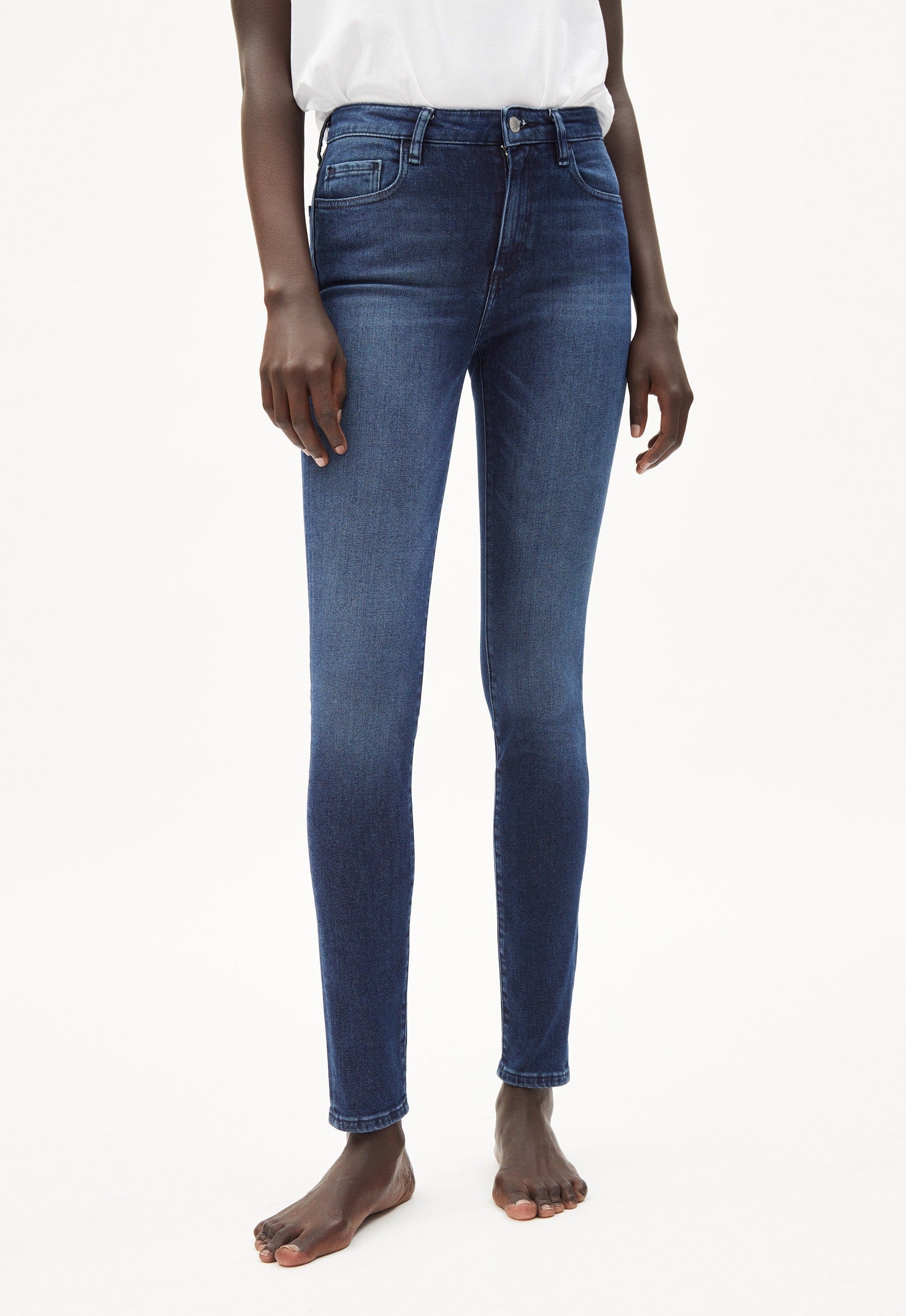 ARMEDANGELS Skinny Fit Mid Waist Jeans "TILLAA CIRCULAR" - navy blue