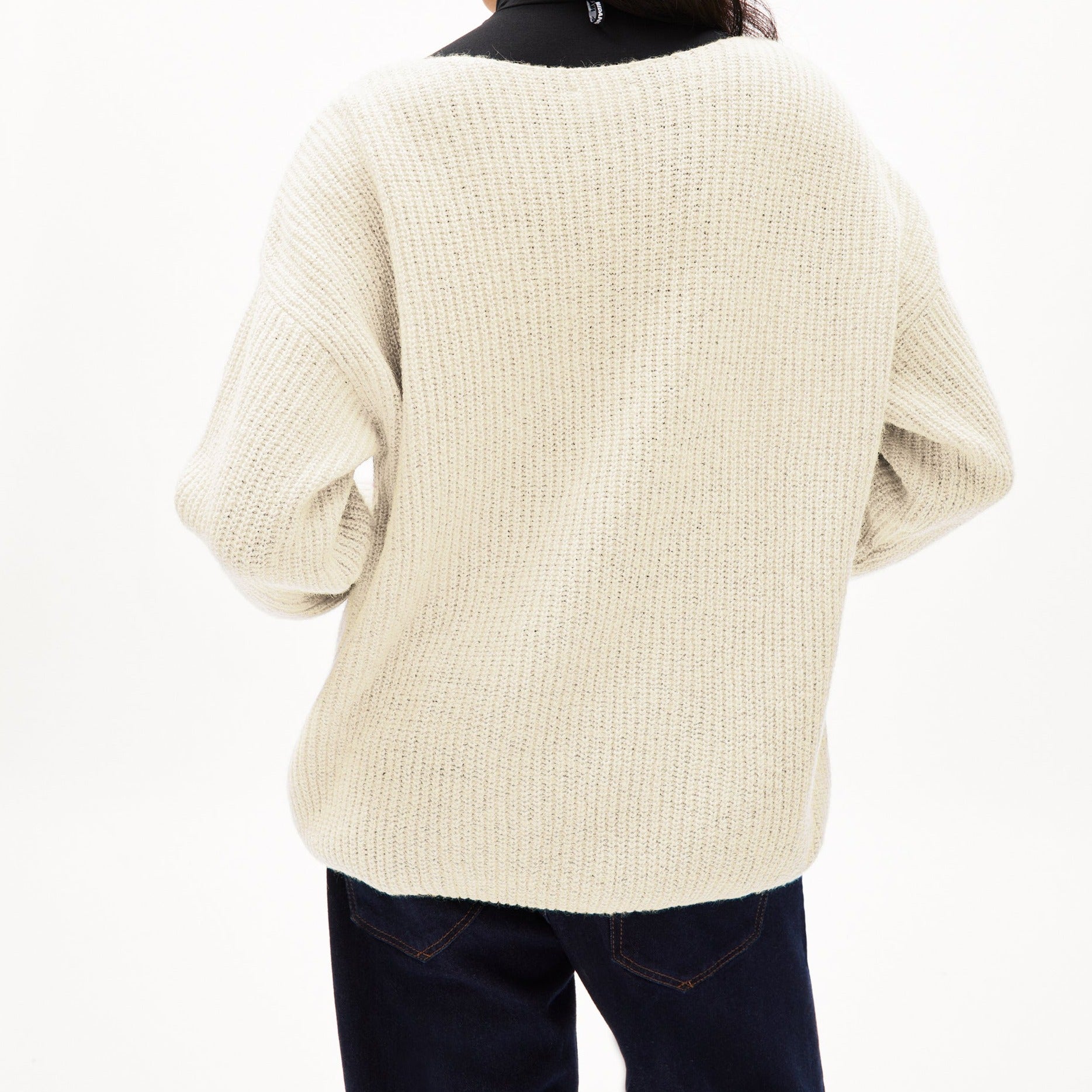 ARMEDANGELS Strick Pullover Loose Fit "SIAANA" - oatmilk