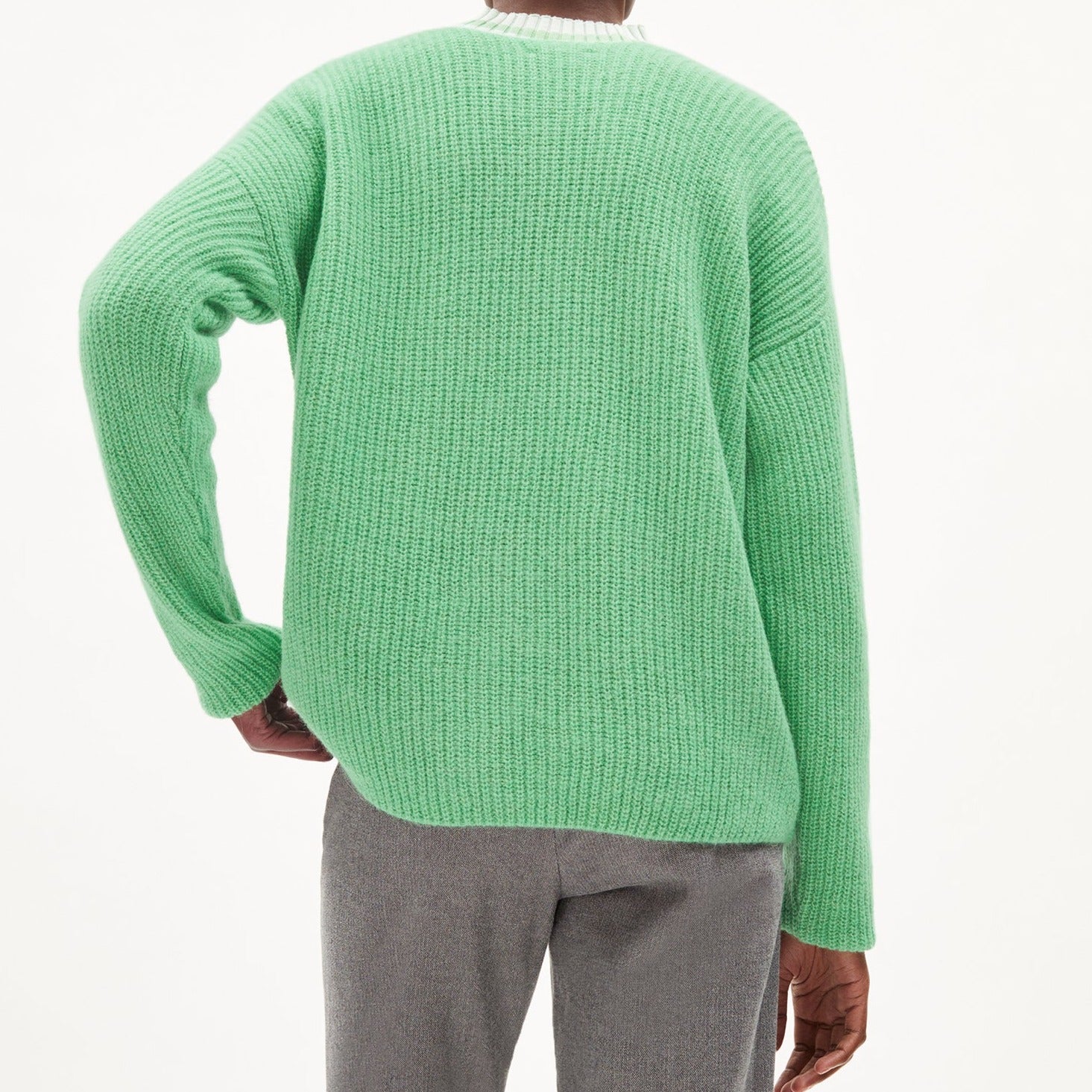 ARMEDANGELS Strick Pullover Loose Fit "SIAANA" - apple neon