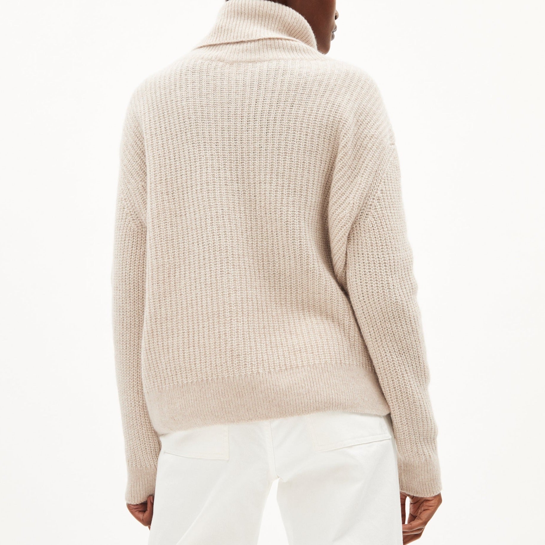 ARMEDANGELS Strick Pullover Loose Fit "ILSIAA" - oatmilk