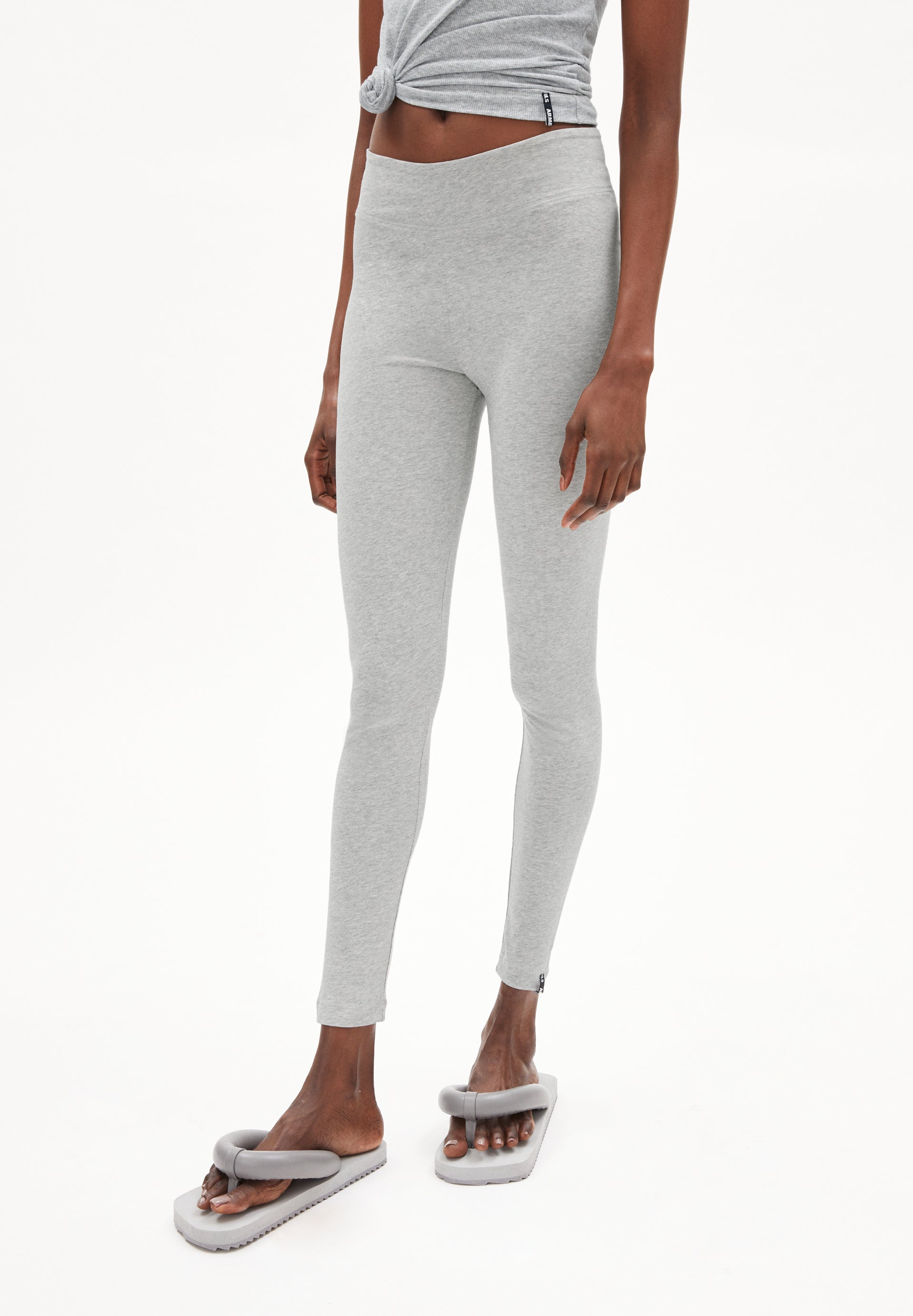 ARMEDANGELS Leggings "FARIBAA LOGO" - grey melange