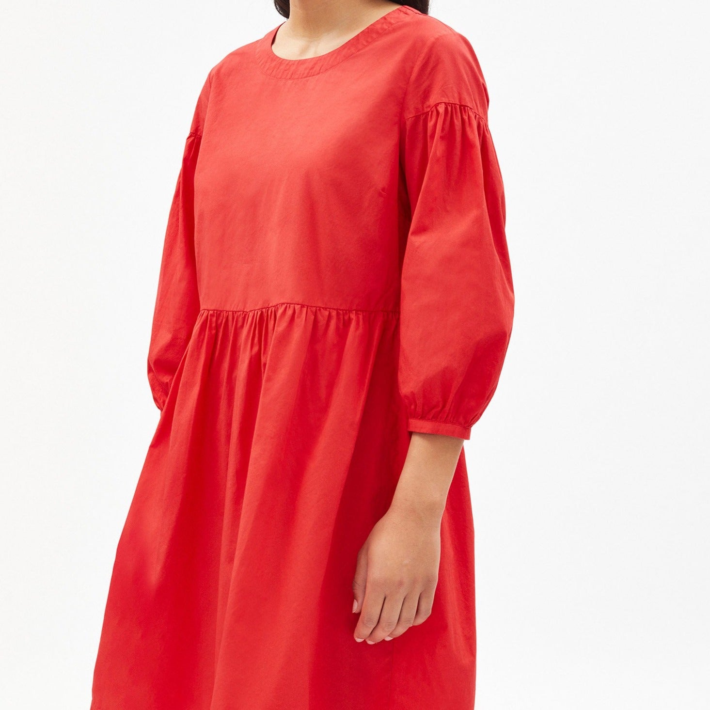 ARMEDANGELS Webkleid "IOANAA" - dark poppy
