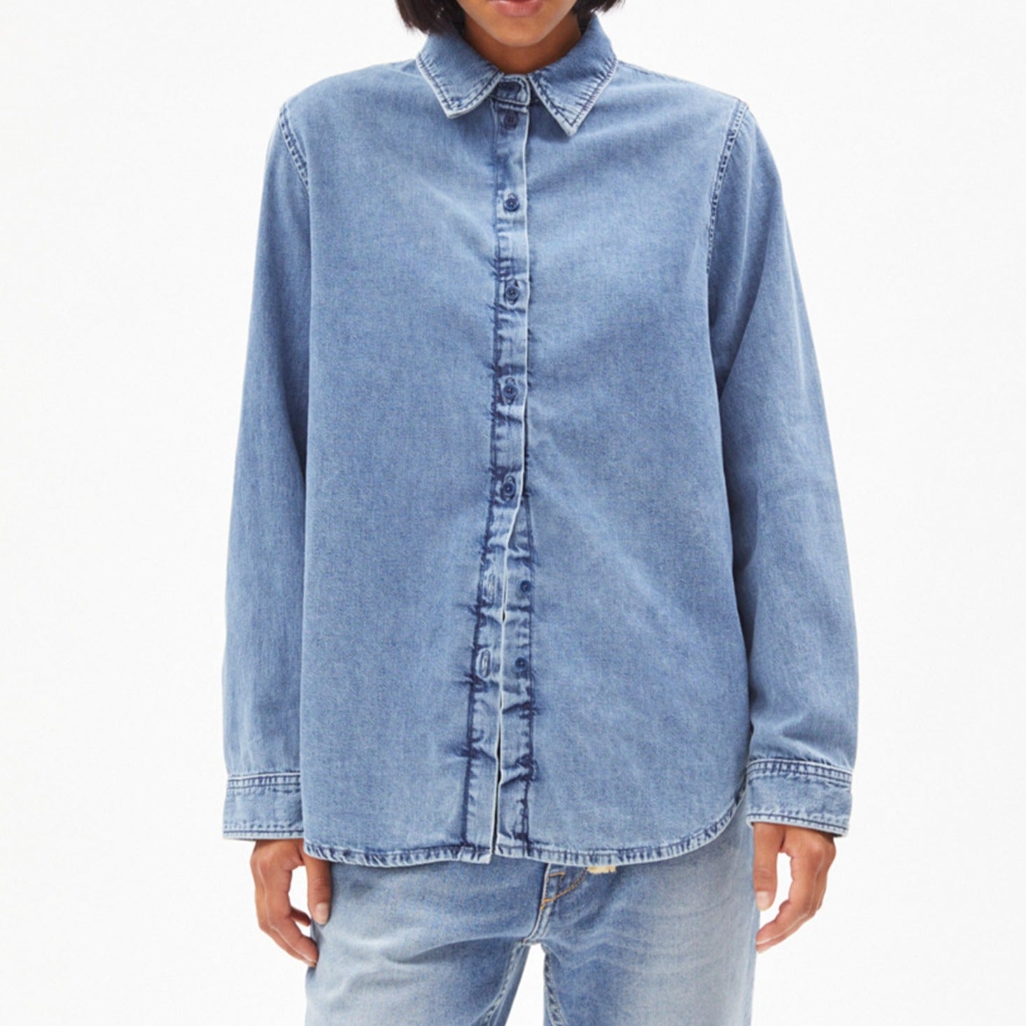 ARMEDANGELS Bluse "AIGAA" - slate blue