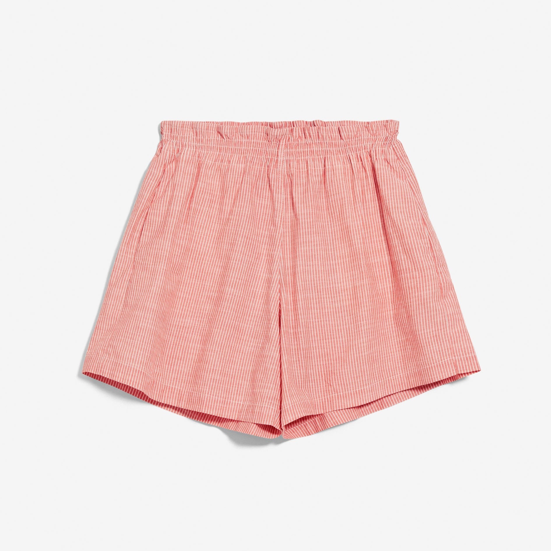 ARMEDANGELS Shorts "MELORAA STRIPES" - hibiscus-off white