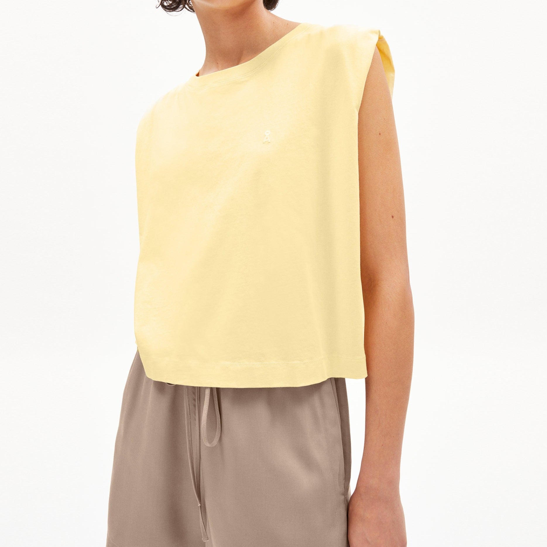 ARMEDANGELS Top "MAADIA" - straw