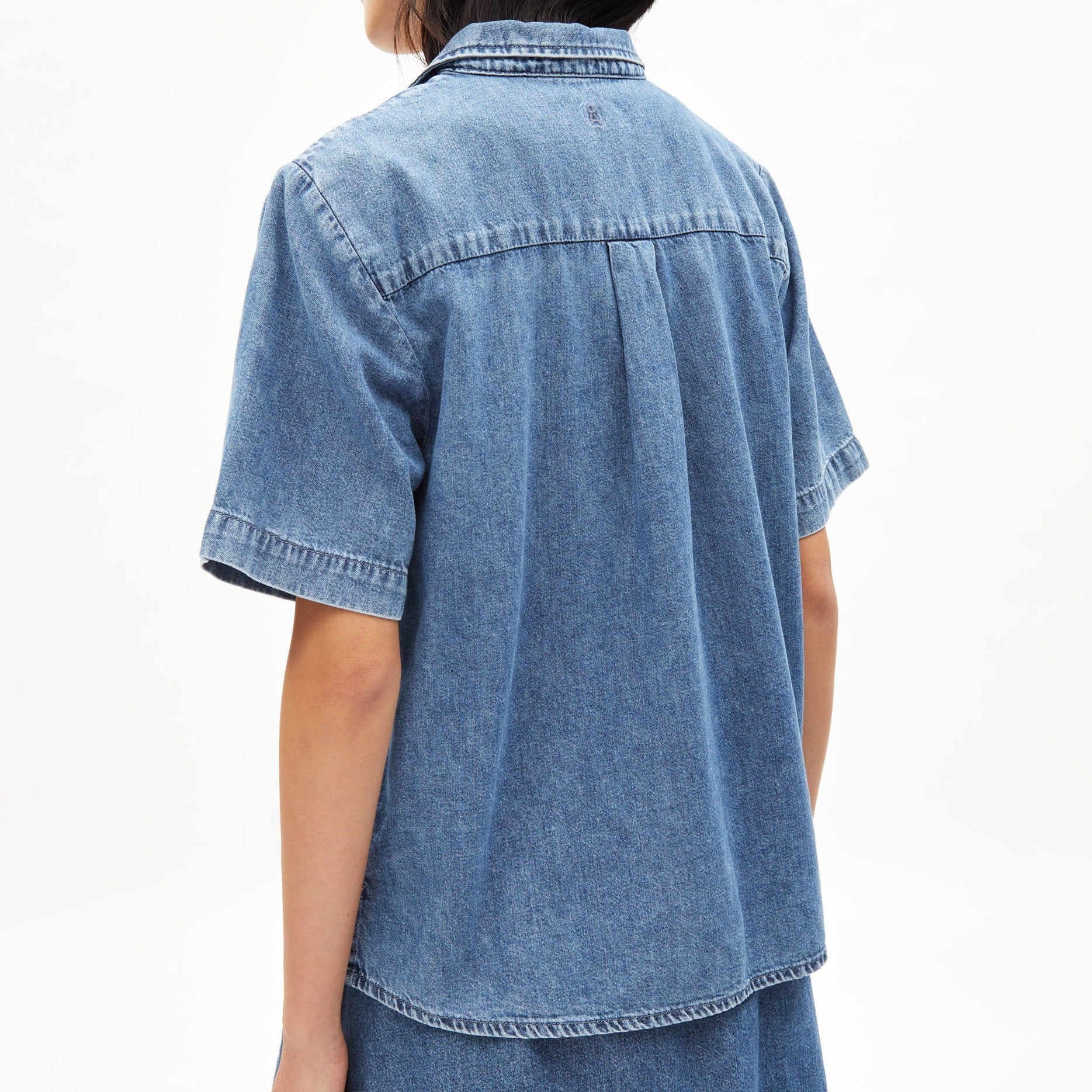 ARMEDANGELS Bluse "CAMELIAA DENIM" - slate blue