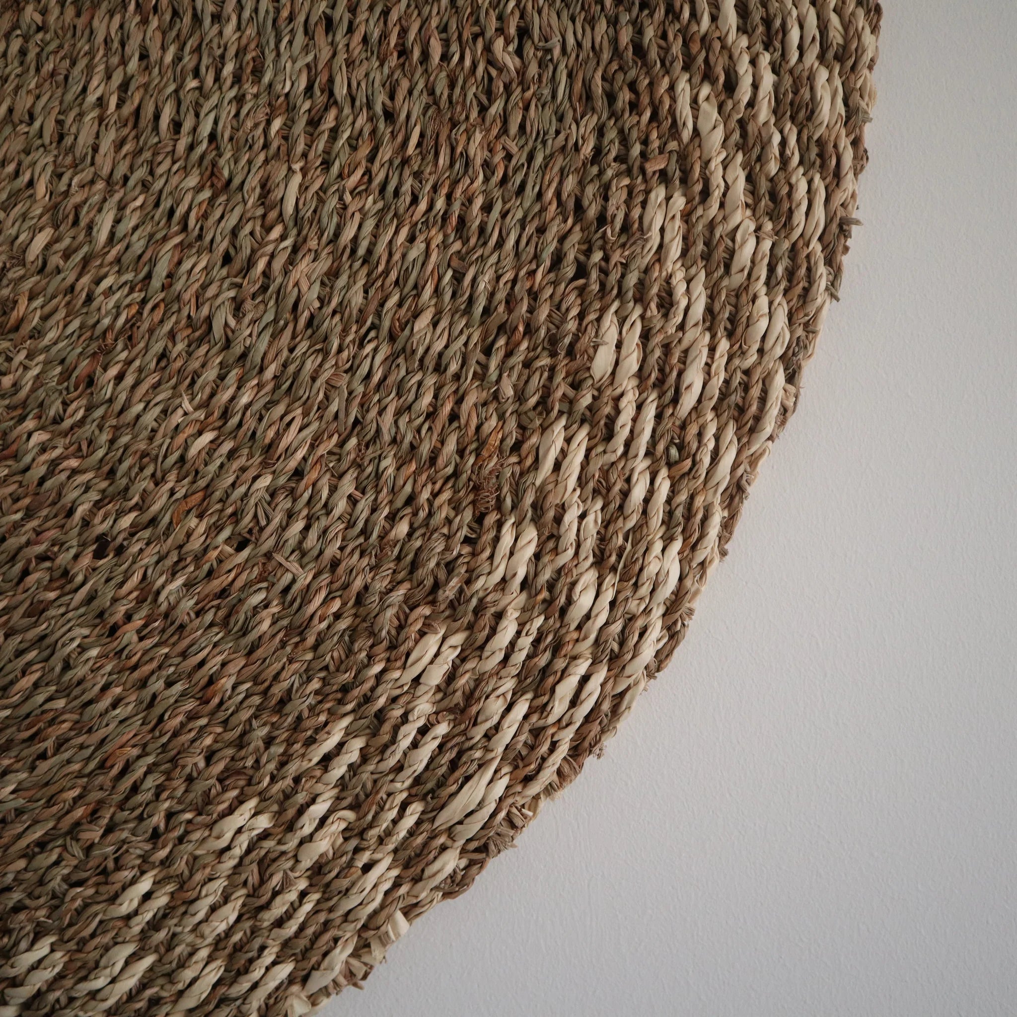 Naturewaves runder Teppich "Yen" aus Seegras