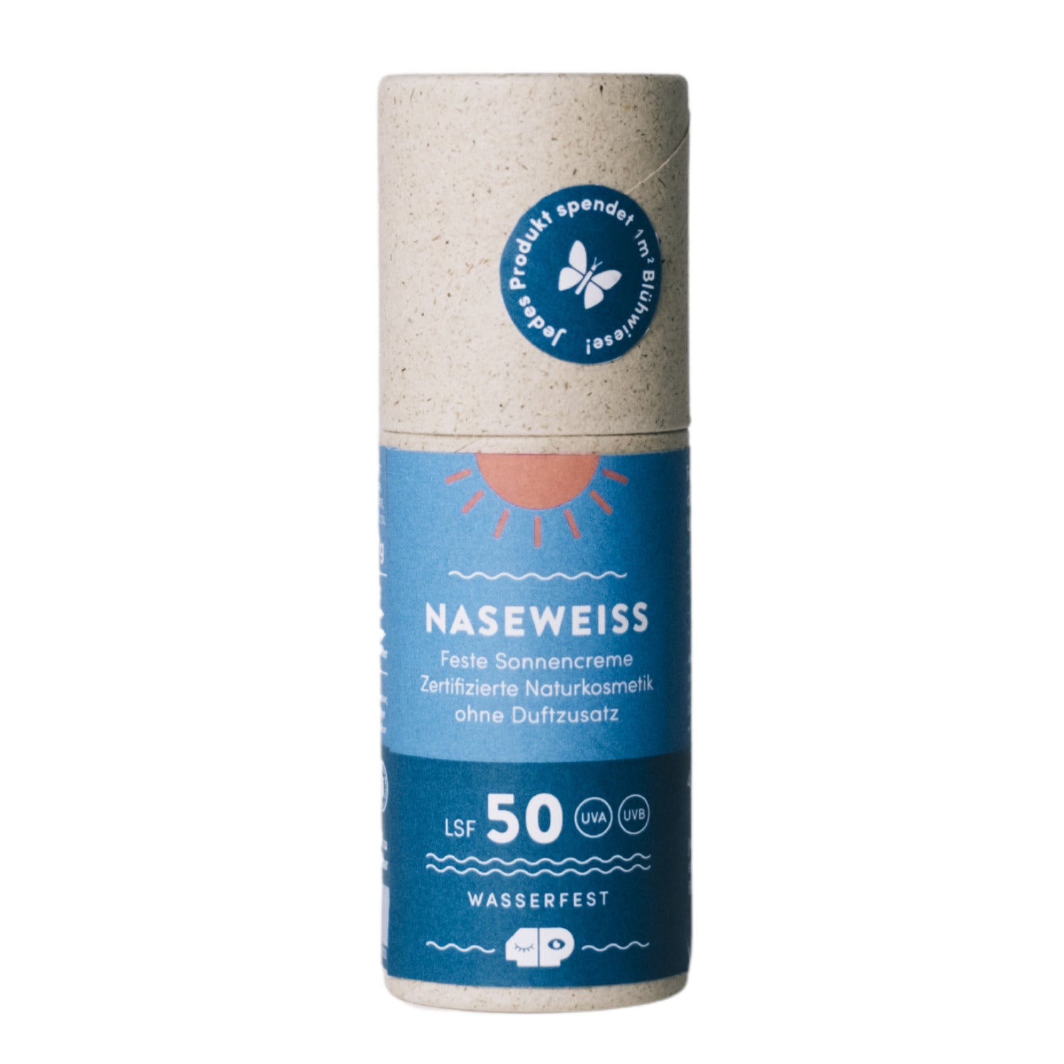 4peoplewhocare Feste Sonnencreme "Naseweiss" 60 g