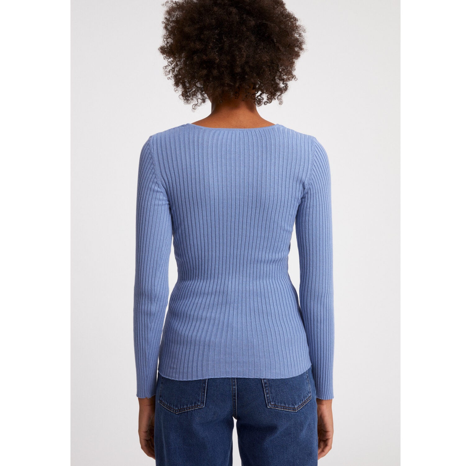 ARMEDANGELS Strickpullover ALAANI CREWNECK foggy blue (4)