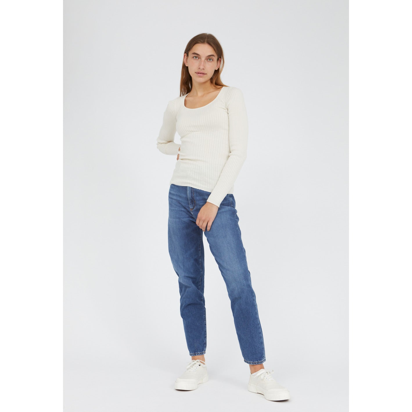 ARMEDANGELS Strickpullover ALAANI CREWNECK oatmilk (3)