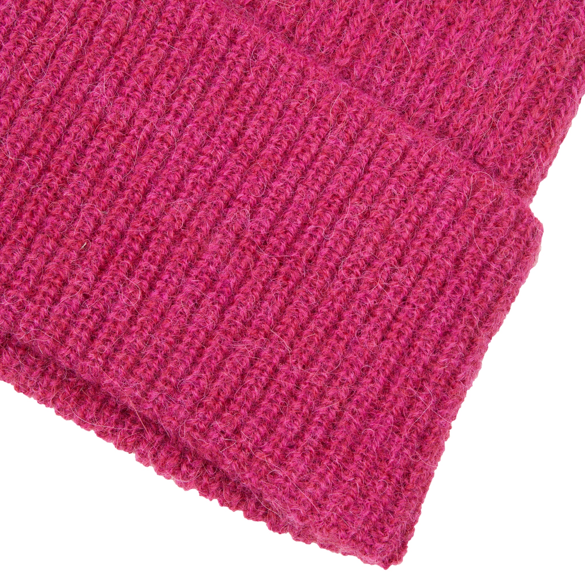 ADDITION Rippstrick Mütze "ALPACA BIG BONNET" Raspberry