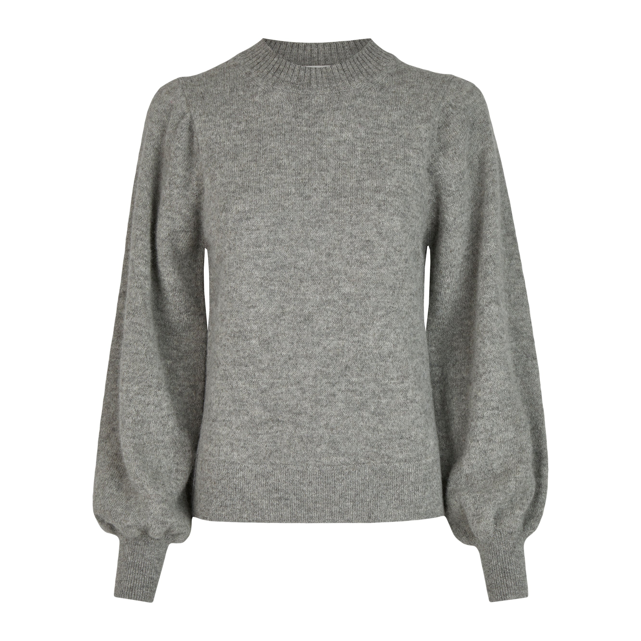 ADDITION Pullover "ALPACA CONFIDENT JUMPER" - grey melange