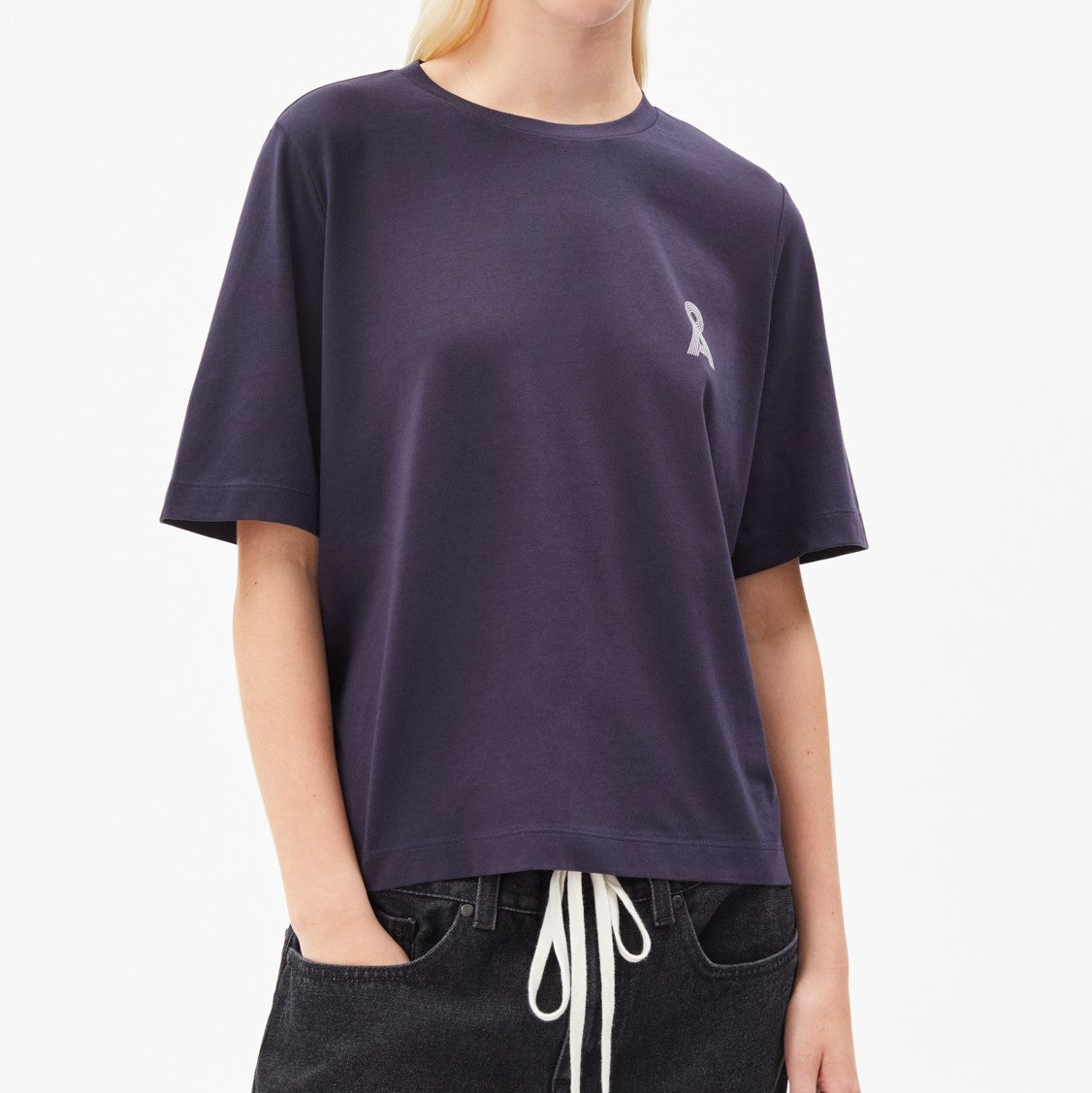 ARMEDANGELS Damen T-Shirt "LAYAA CHEST ICON" - night sky