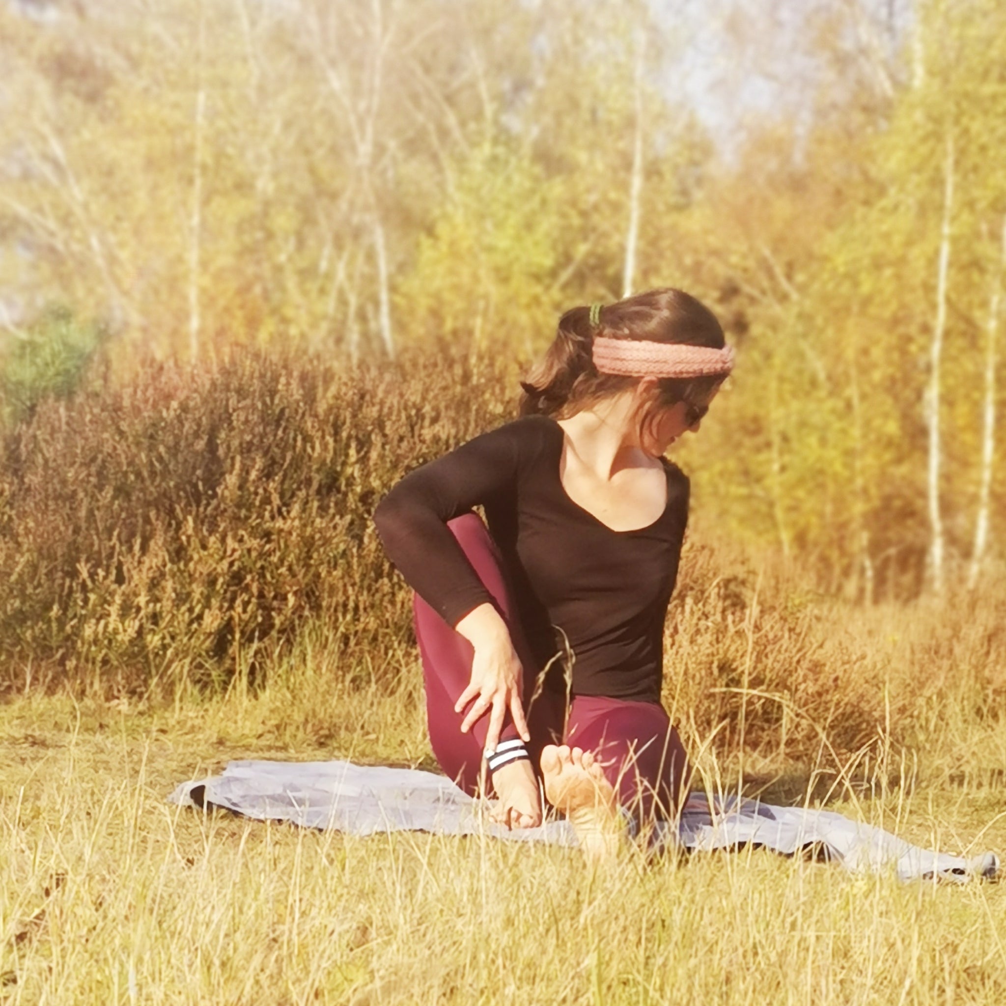 Yogabux Leggings Auberginenringel