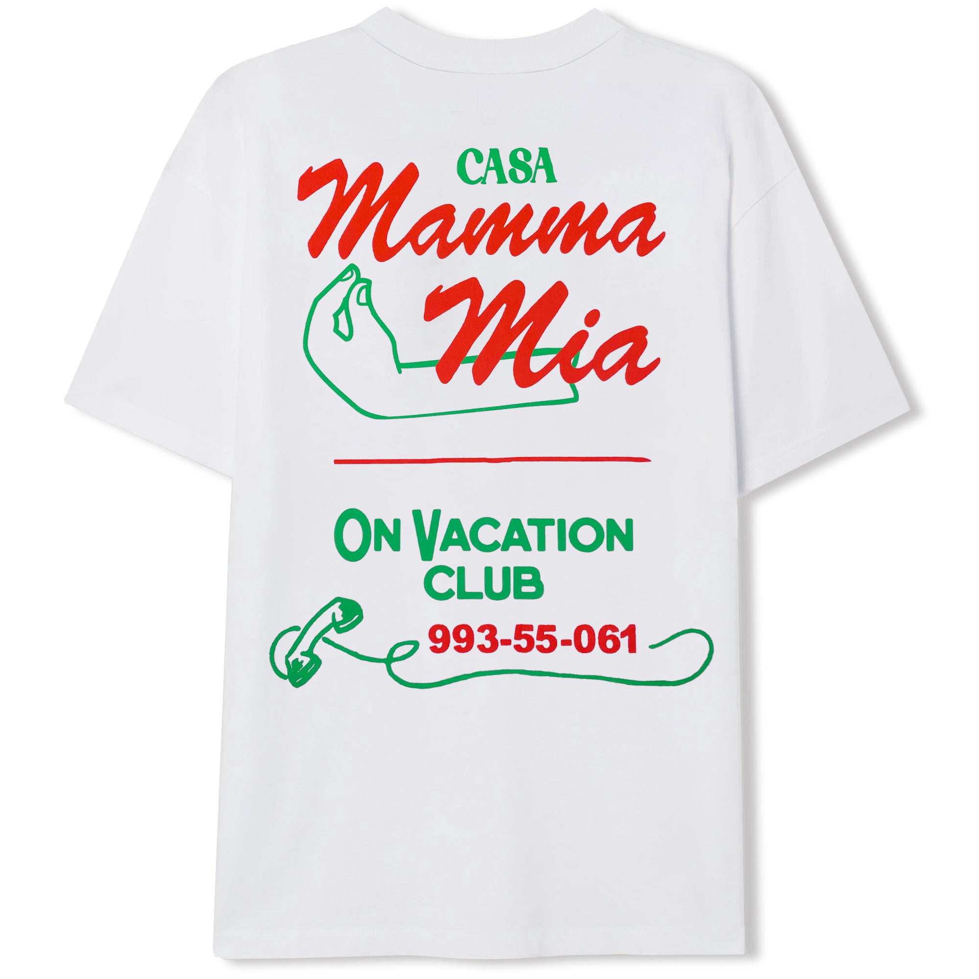On Vacation Unisex T-Shirt "Casa Mamma Mia" - White
