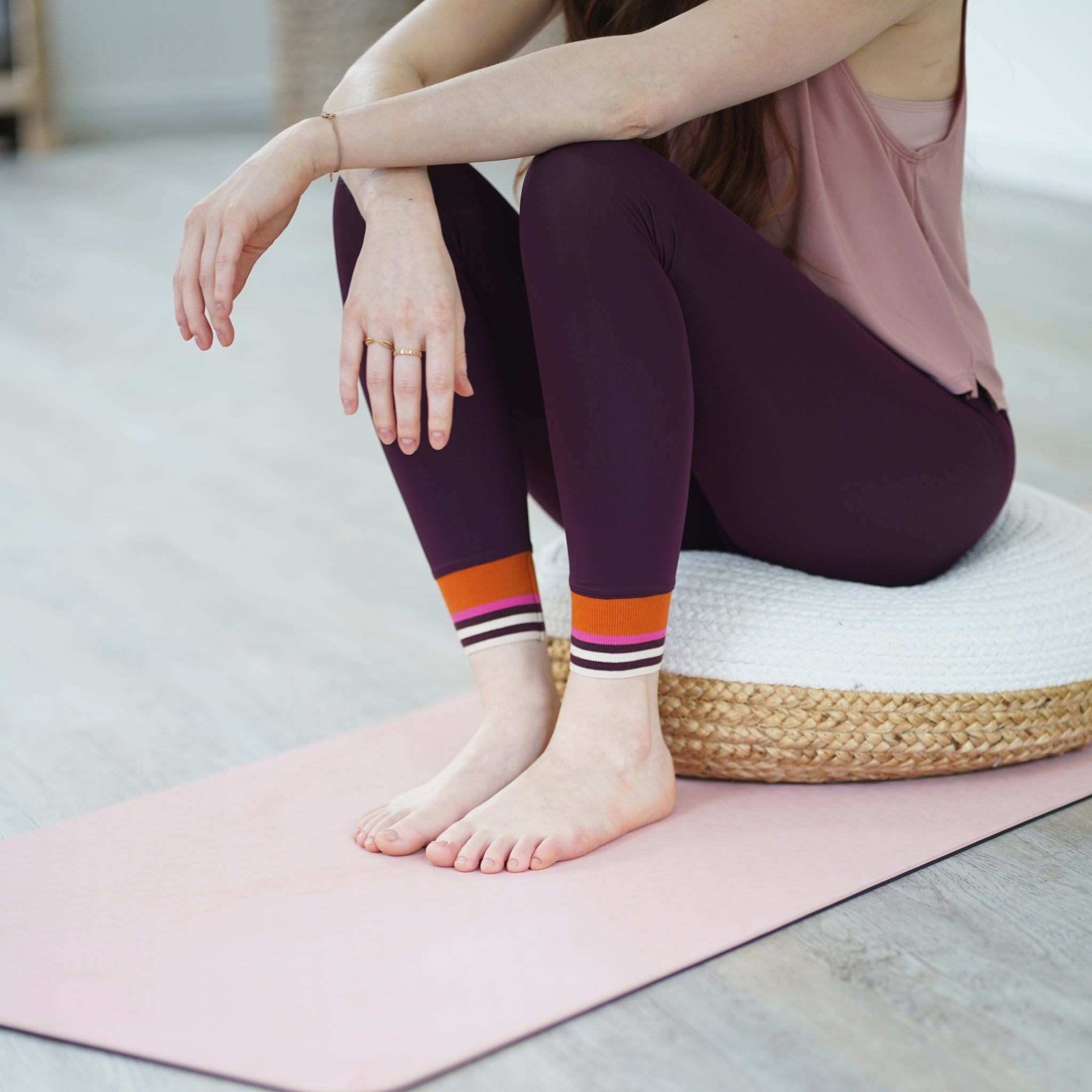 Yogabux Leggings Aubergine Orange