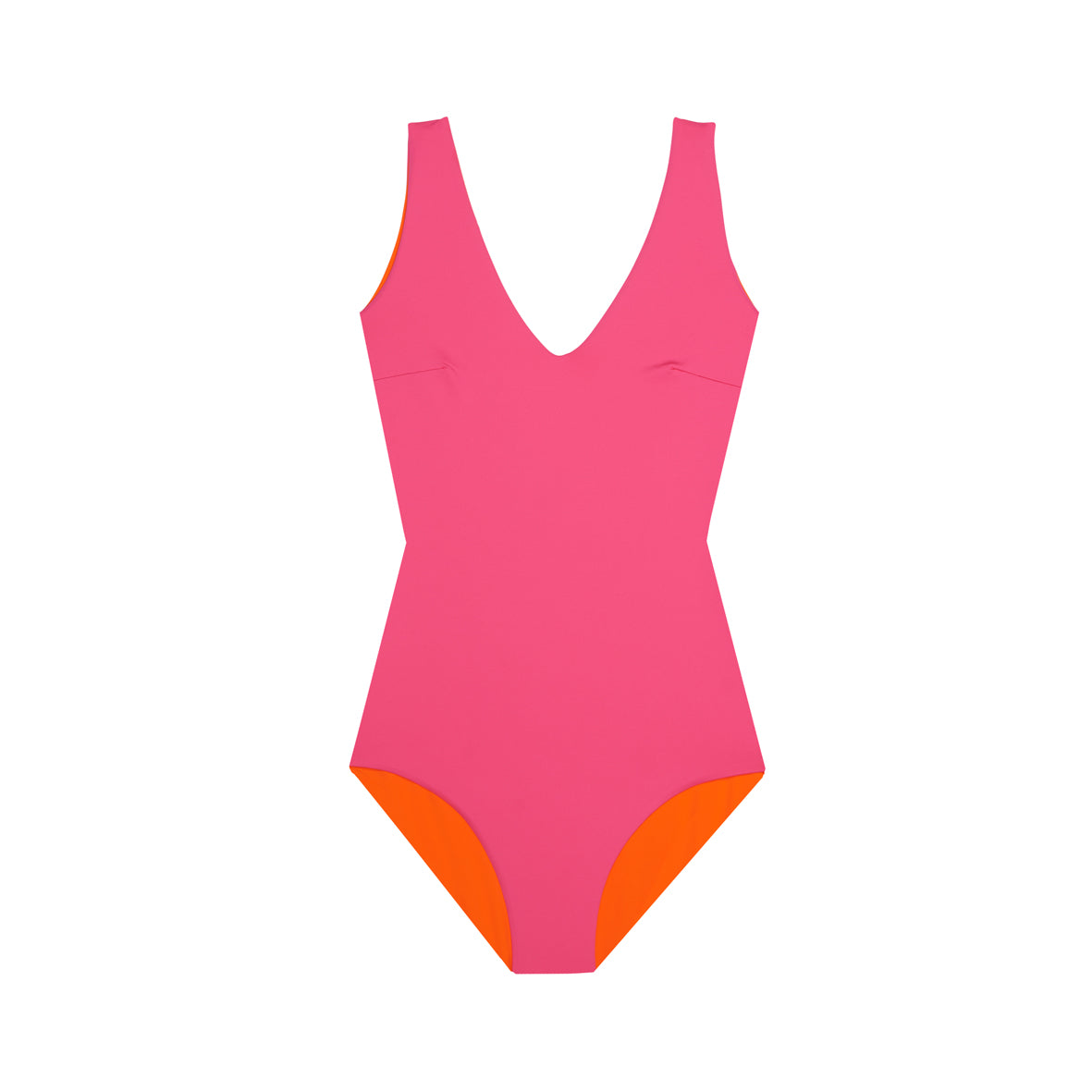 Mymarini-Badeanzug-Purebody-eco flash-tangerine pink