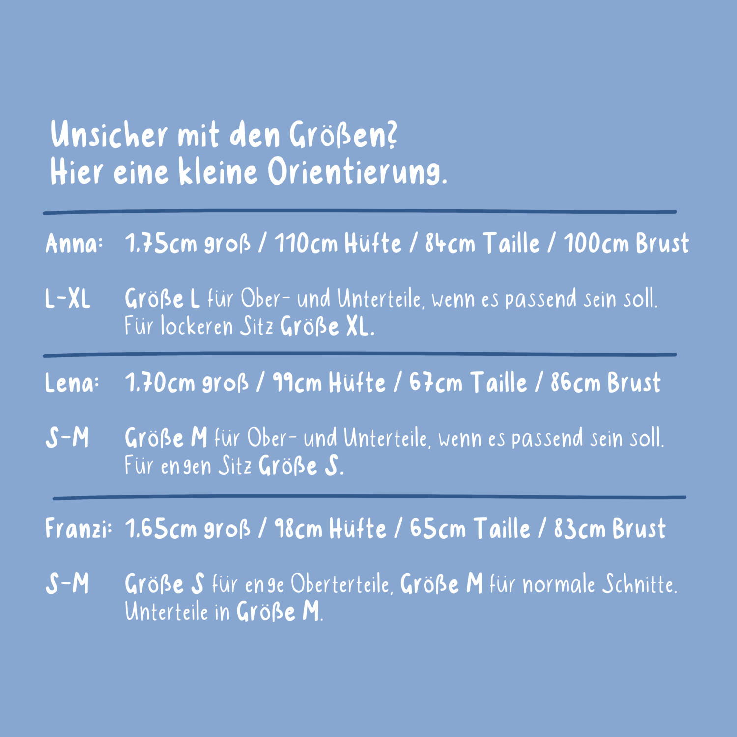 Größenguide