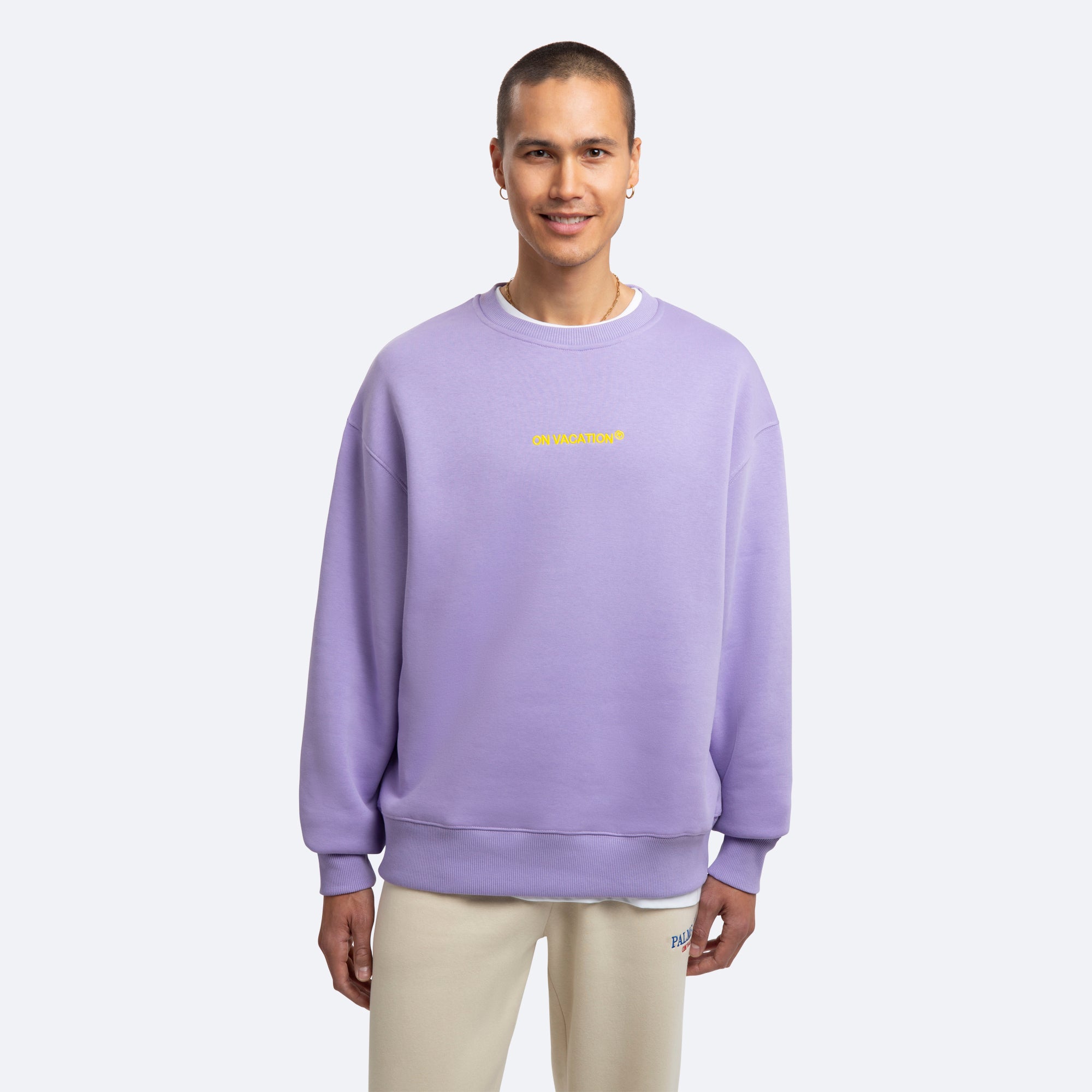 On Vacation Unisex Sweater "Central Carrier" - Lavender