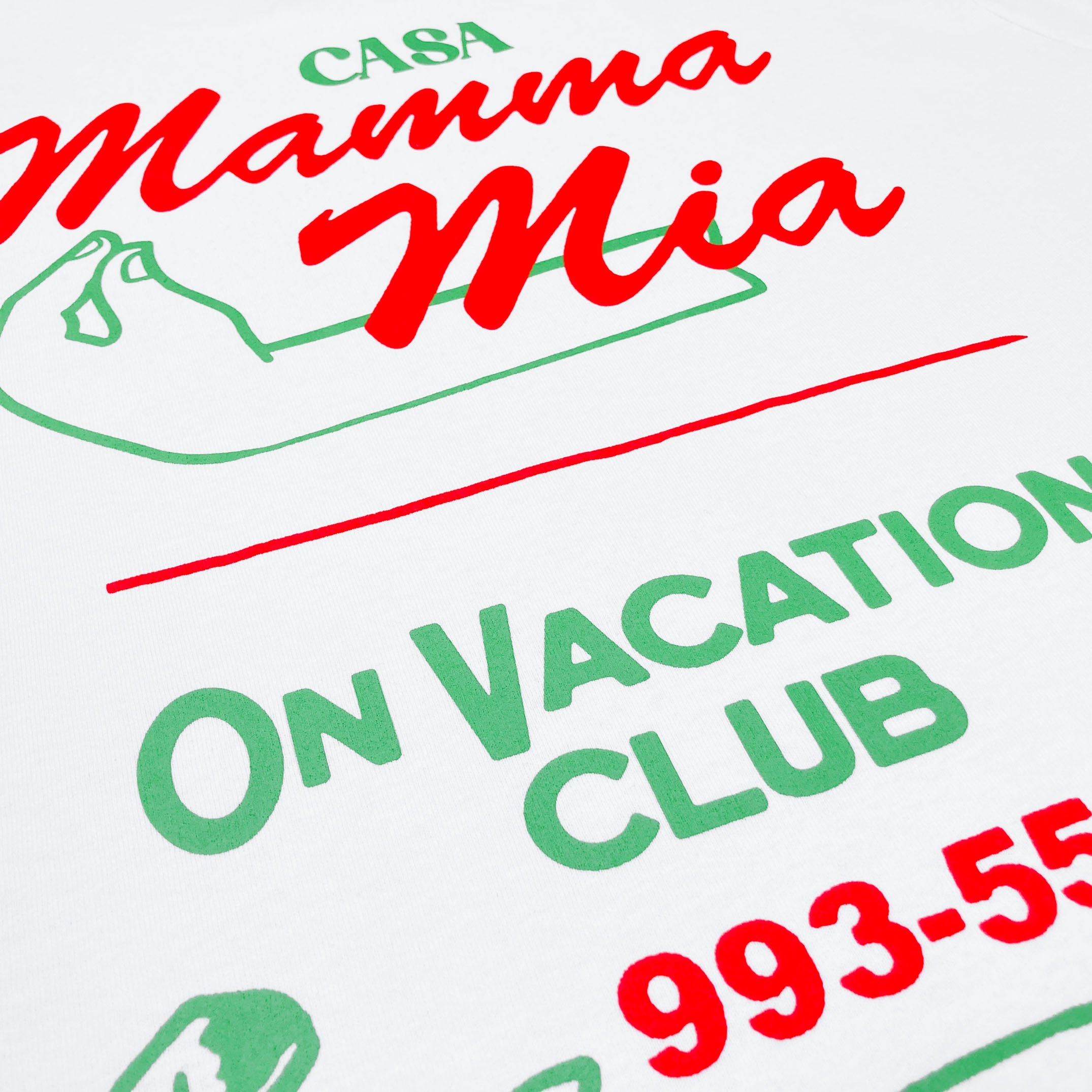 On Vacation Unisex T-Shirt "Casa Mamma Mia" - White