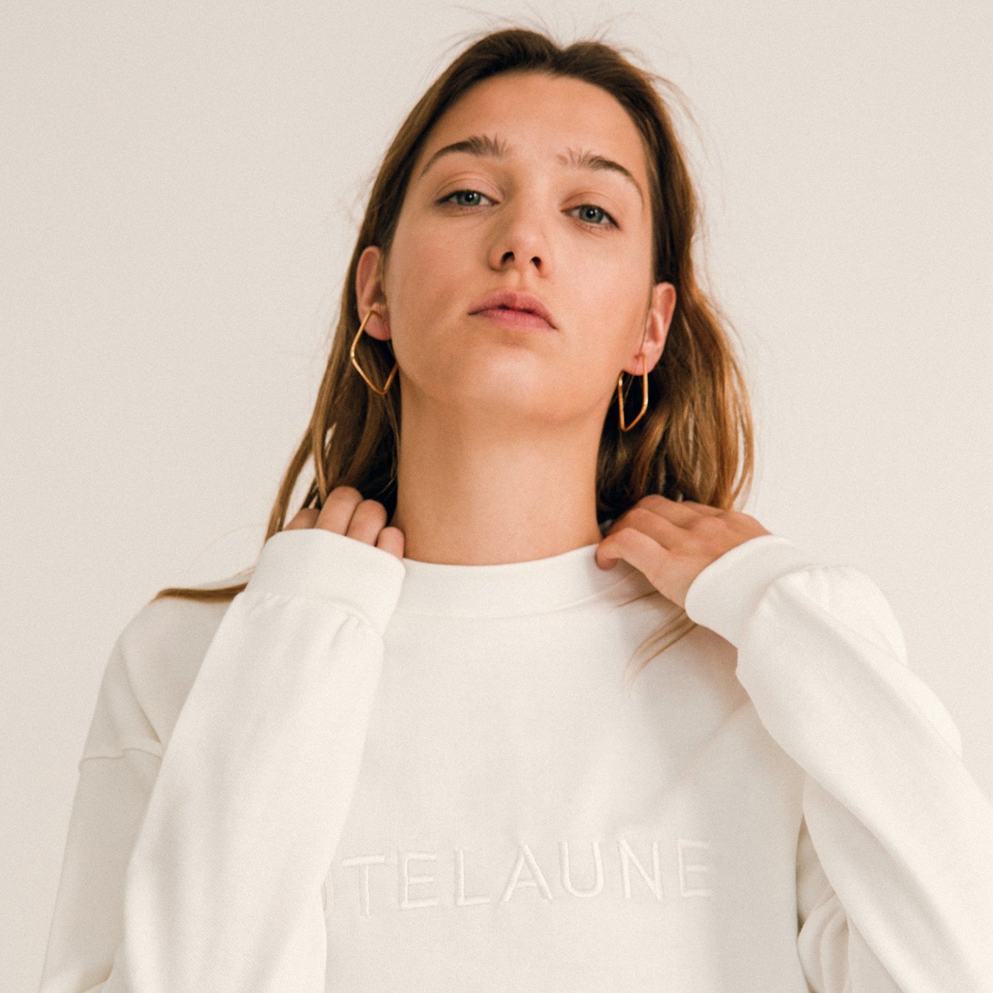 Jutelaune Sweatshirt "Logo" Ivory