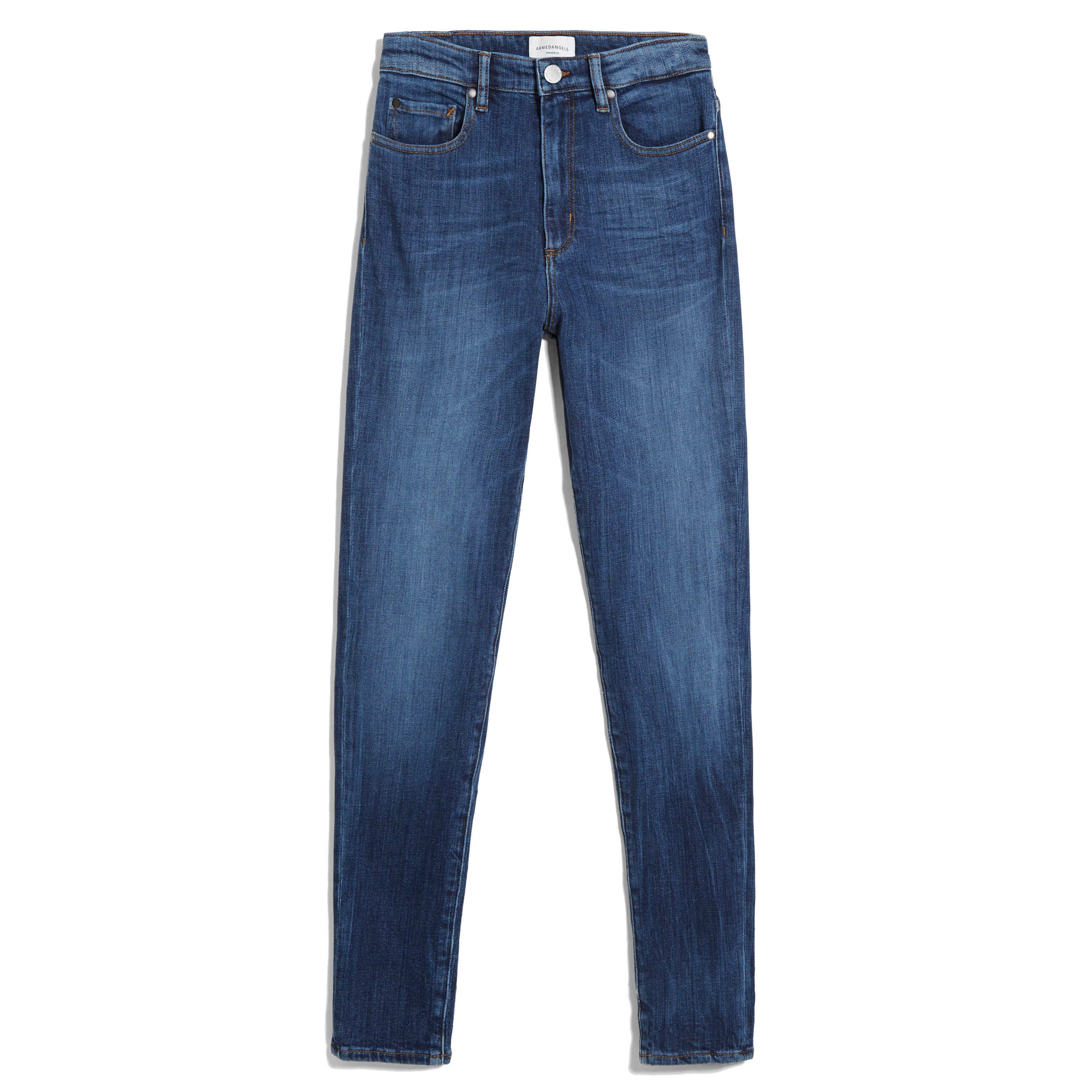 ARMEDANGELS Skinny Fit High Waist Jeans "INGAA" - washed lapis