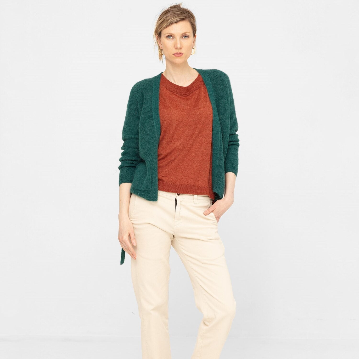 JohnnyLove Damen Cardigan DIANA in Dark Ocean - 1