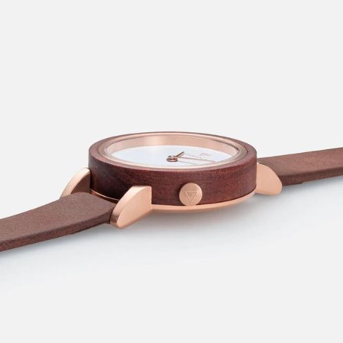 KERBHOLZ Armbanduhr "LUISE" - Rosewood - Tobacco