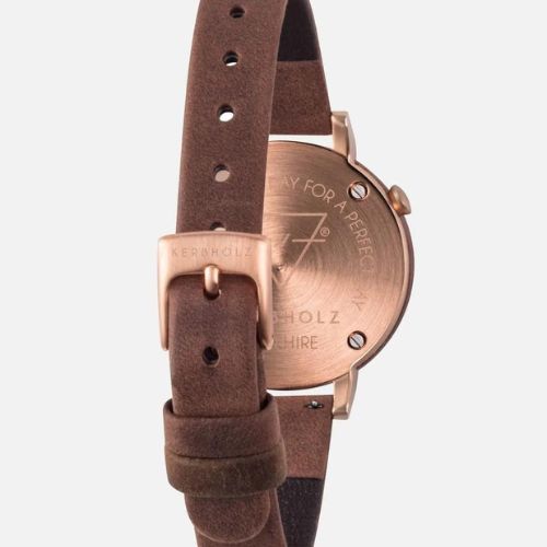 KERBHOLZ Armbanduhr "LUISE" - Rosewood - Tobacco
