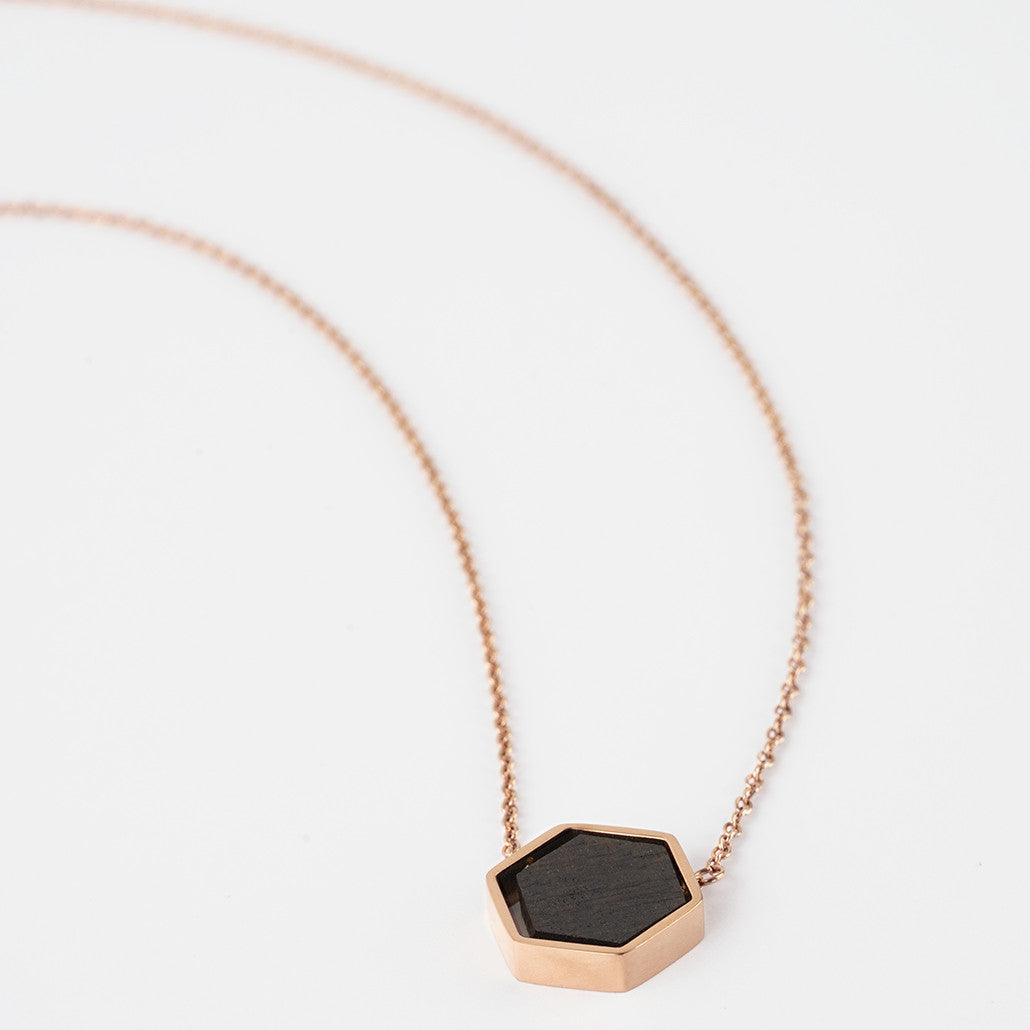 KERBHOLZ Halskette Hexa Necklace Rosegold_2