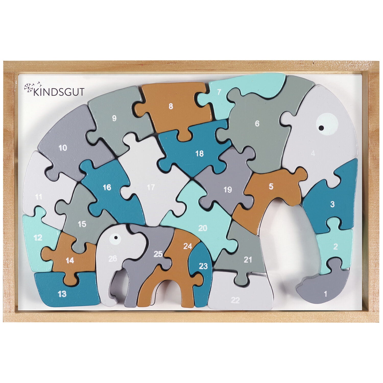 Kindsgut Buchstaben-Puzzle Elefant