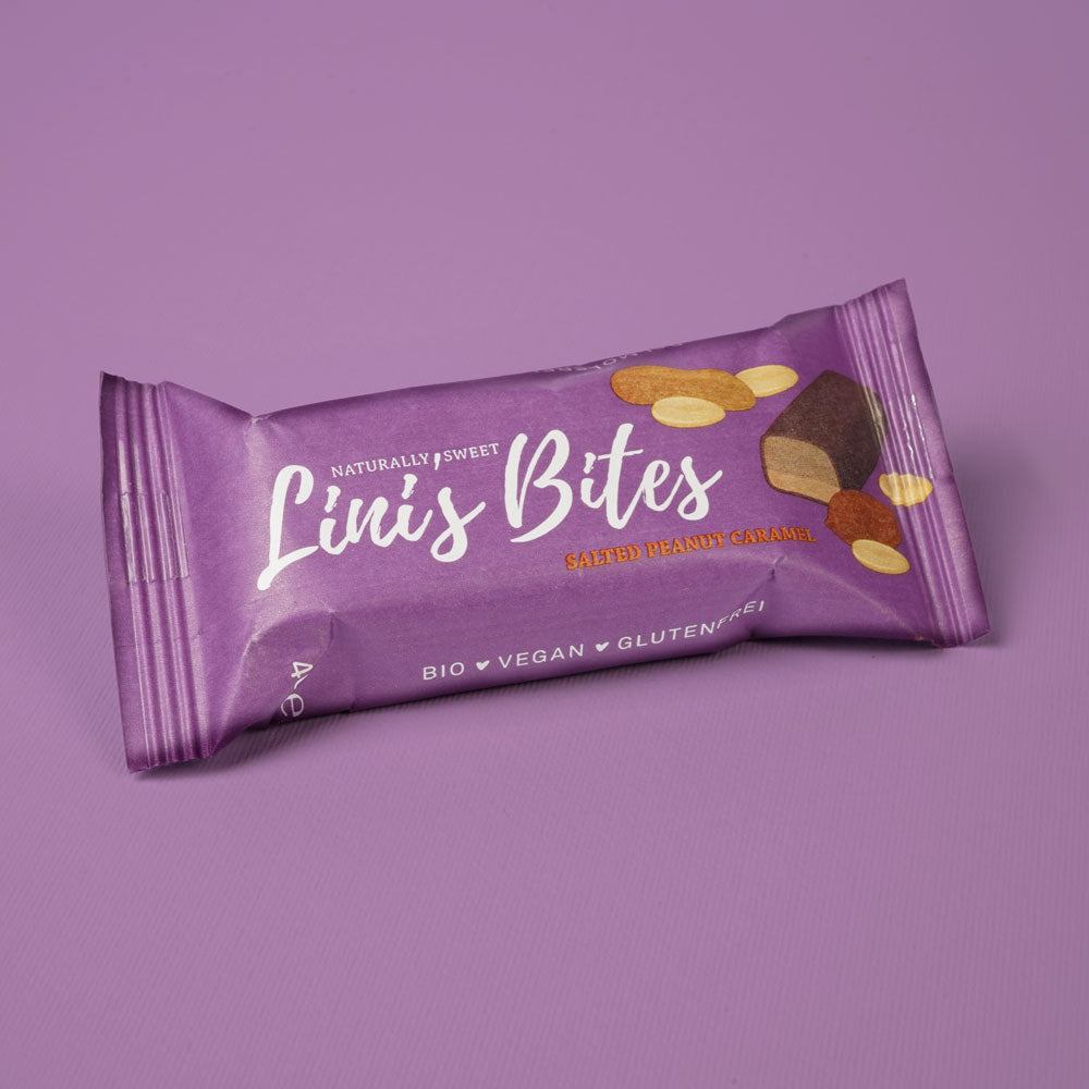 Lini's Bites Bio-Riegel Salted Peanut Caramel