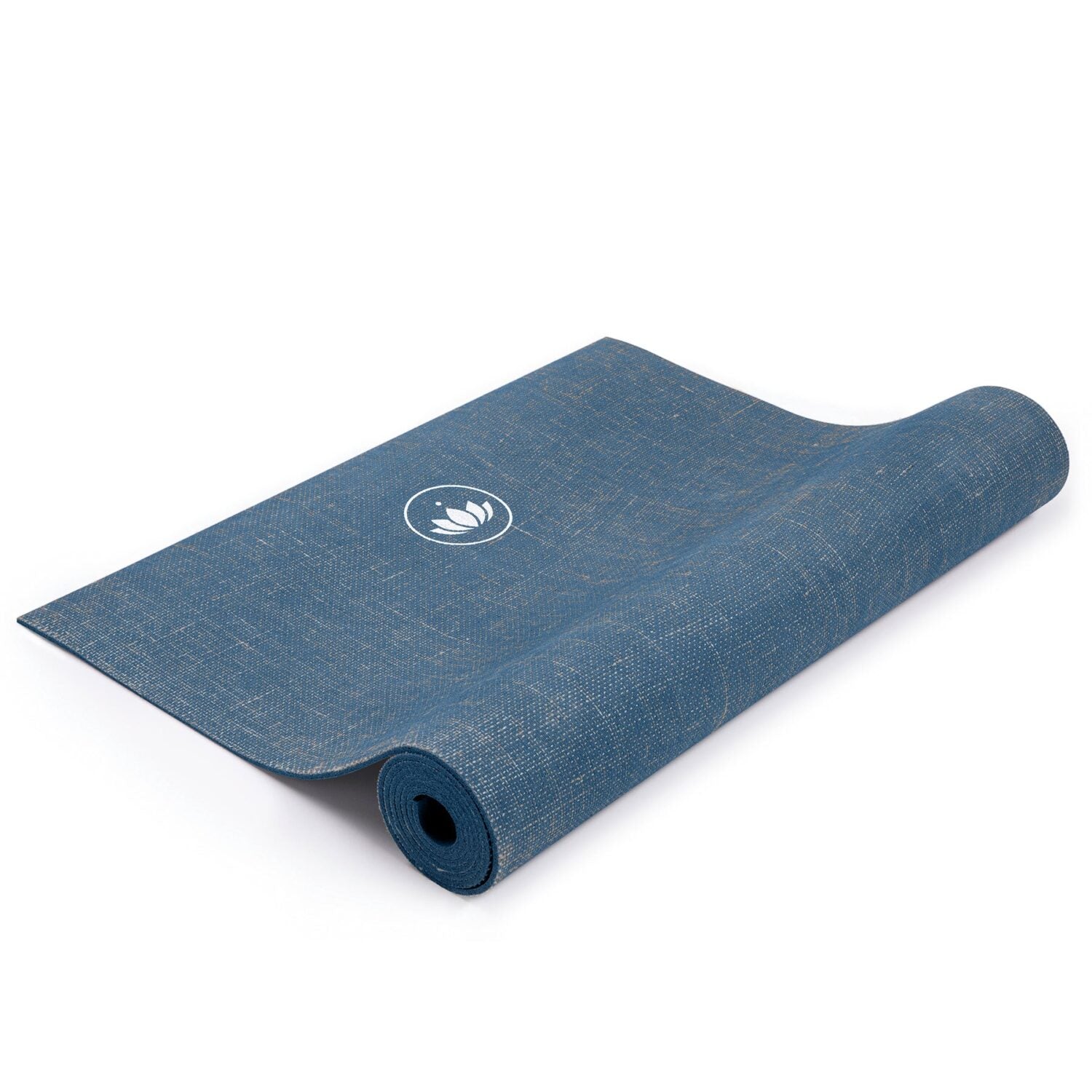 Lotuscrafts Yogamatte "OEKO Jute" - Marine Blue