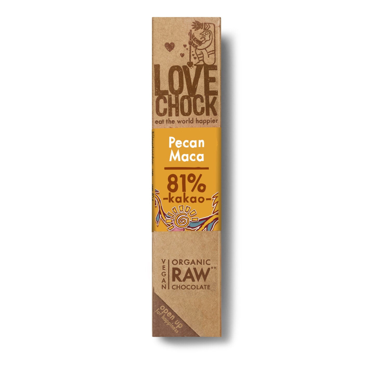 Lovechock Riegel Pecan Maca 81%