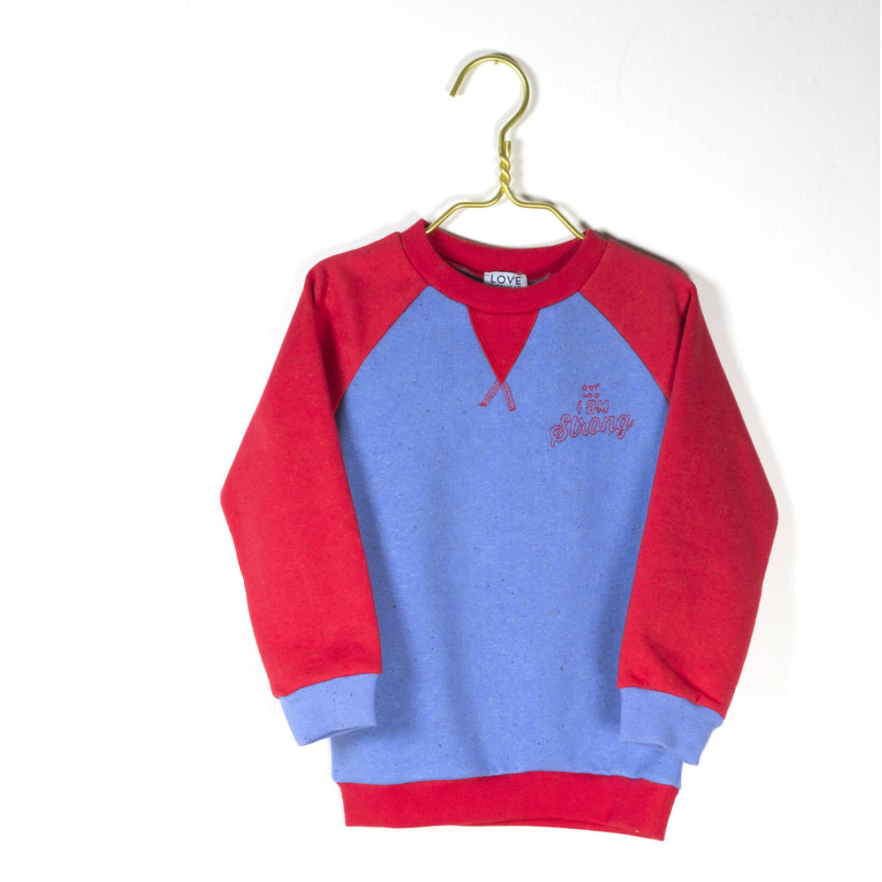LOVE kidswear Louie Sweater blue&red