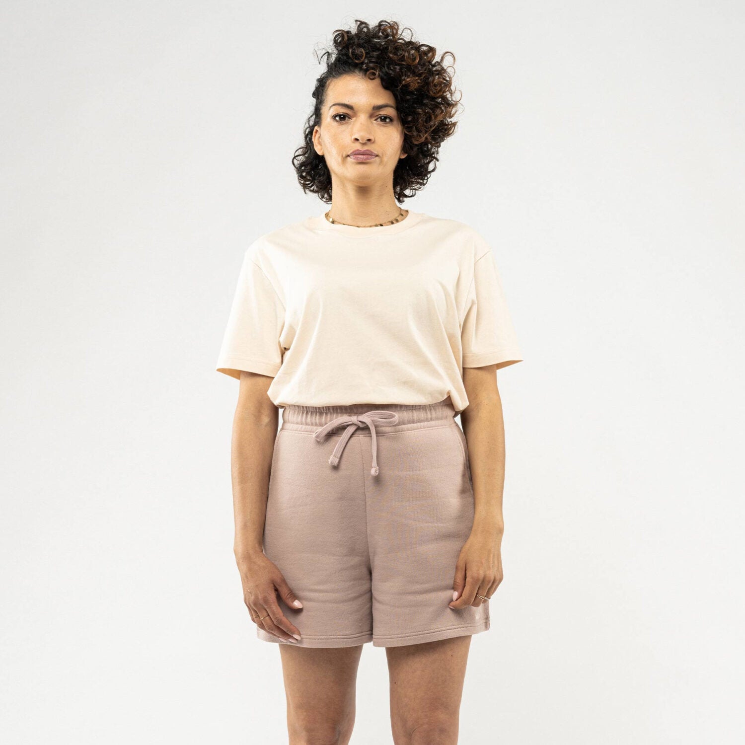MELA Damen French Terry Shorts "AARANY" - Rose