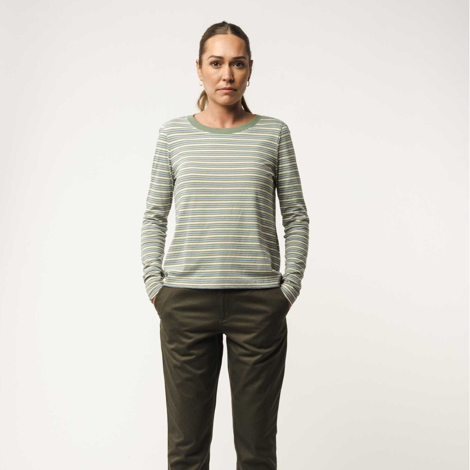 MELA Damen Langarmshirt REENA - multicolored stripes_2