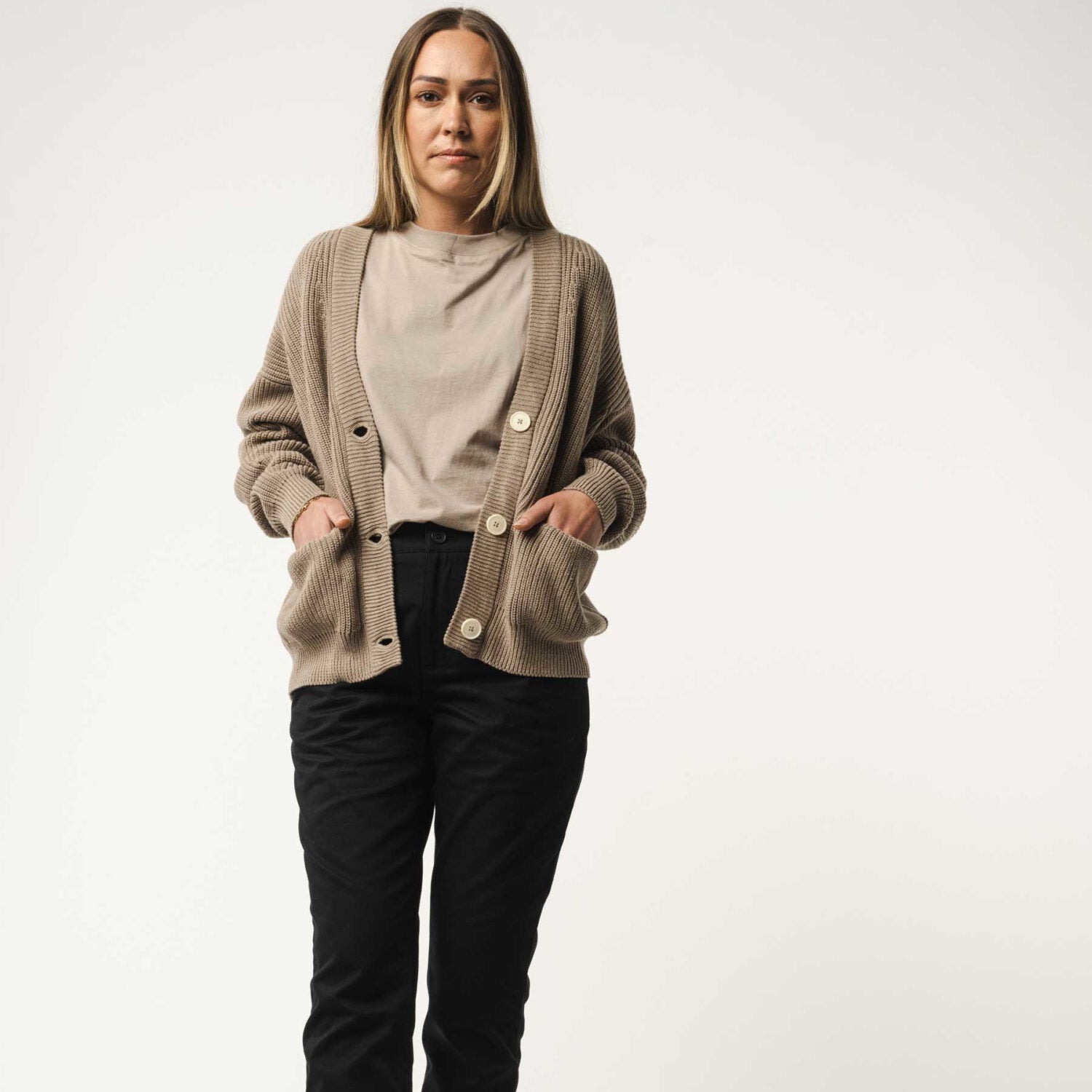 MELA Damen Strick-Cardigan ARTHA - hazel-melange_4