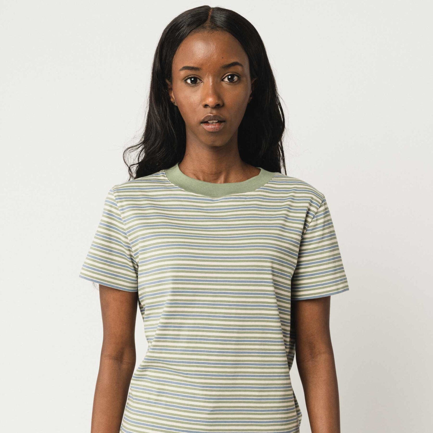 MELA Damen T-Shirt KHIRA - multicolor stripes_1