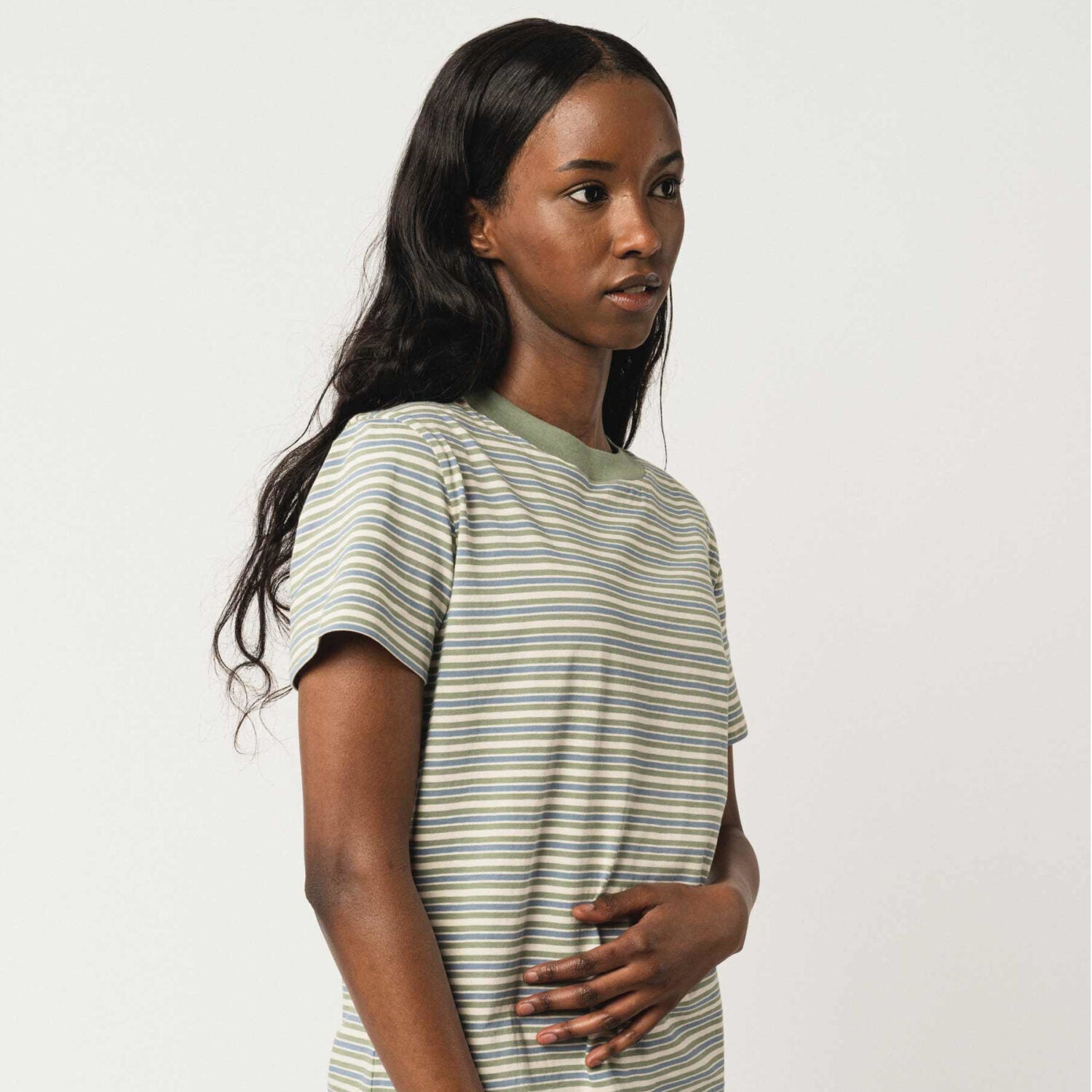 MELA Damen T-Shirt KHIRA - multicolor stripes_2