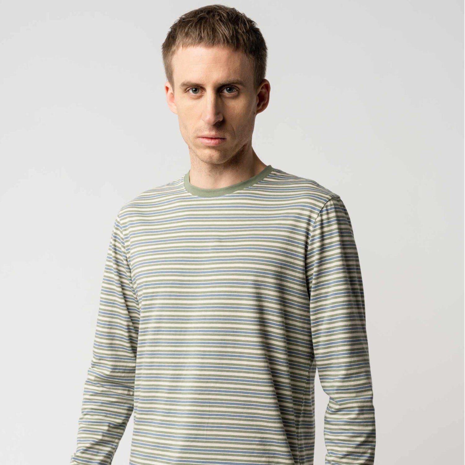 MELA Herren Basic Langarmshirt JERIN - multicolor stripes_1