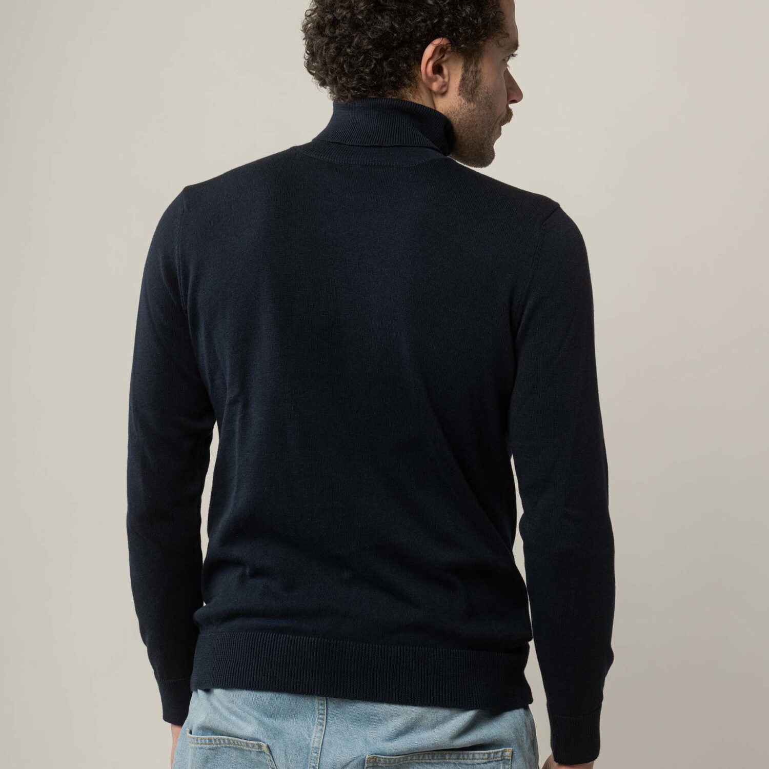 MELA Herren Feinstrick Rollkragenpullover KANJA - navy_3
