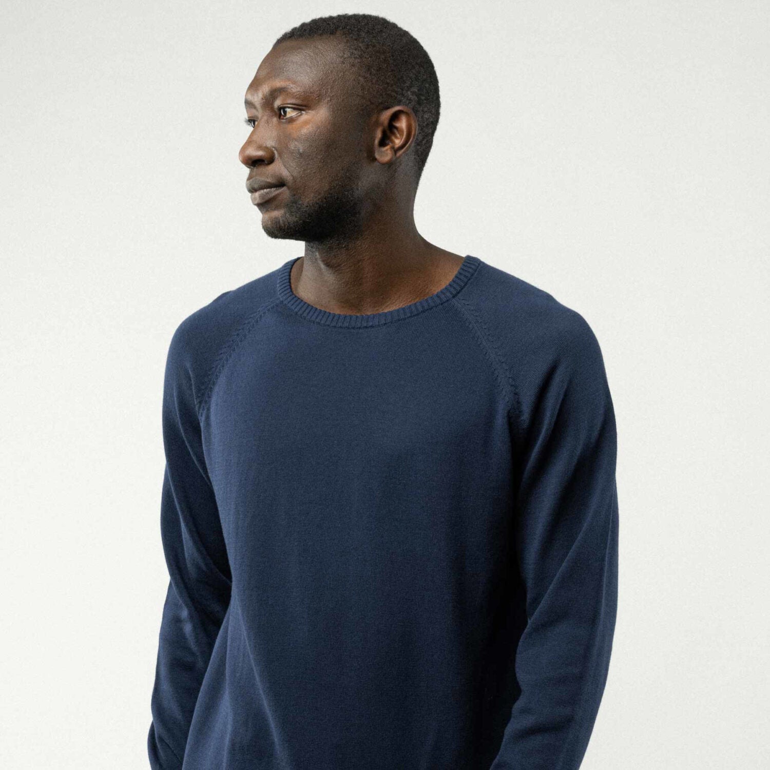 MELA Herren Strickpullover "BASIC" - blau