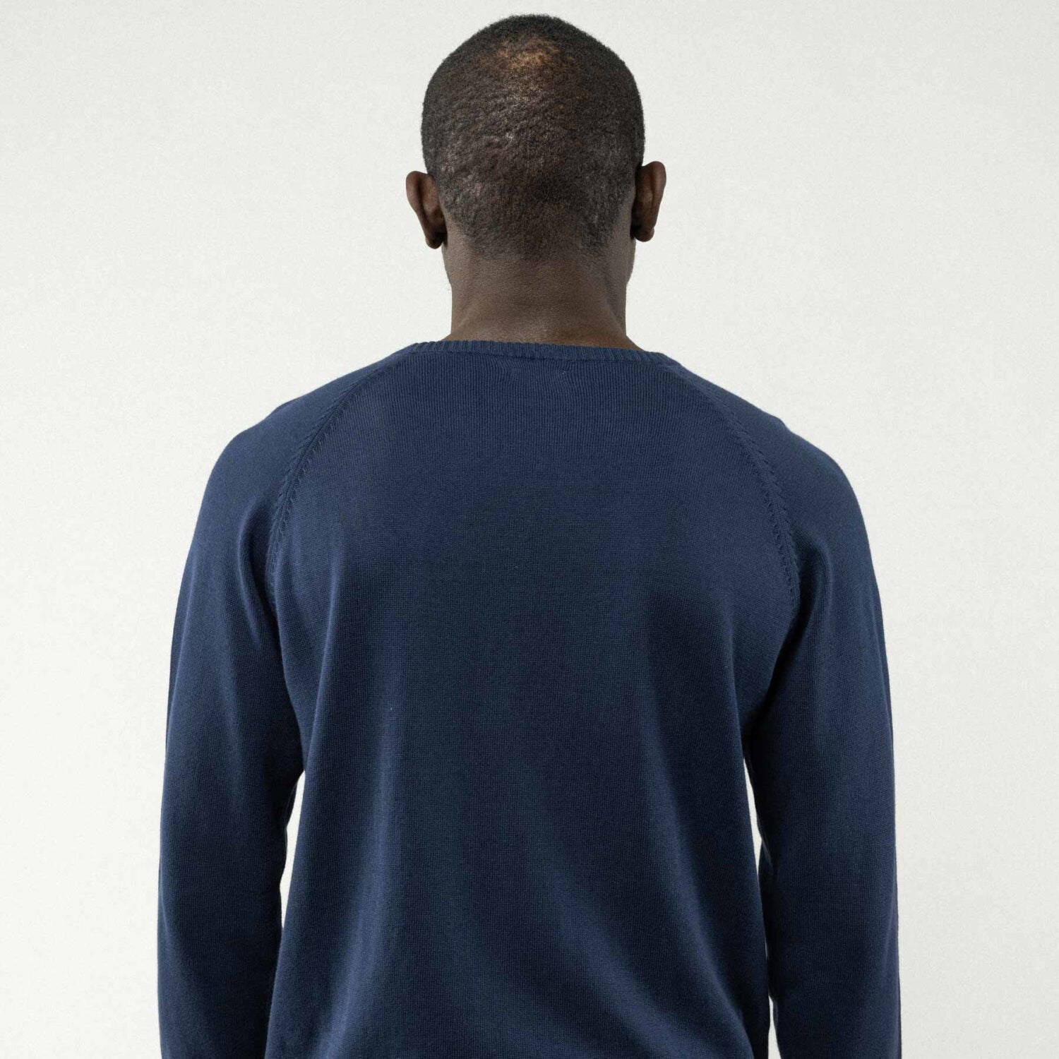 MELA Herren Strickpullover "BASIC" - blau